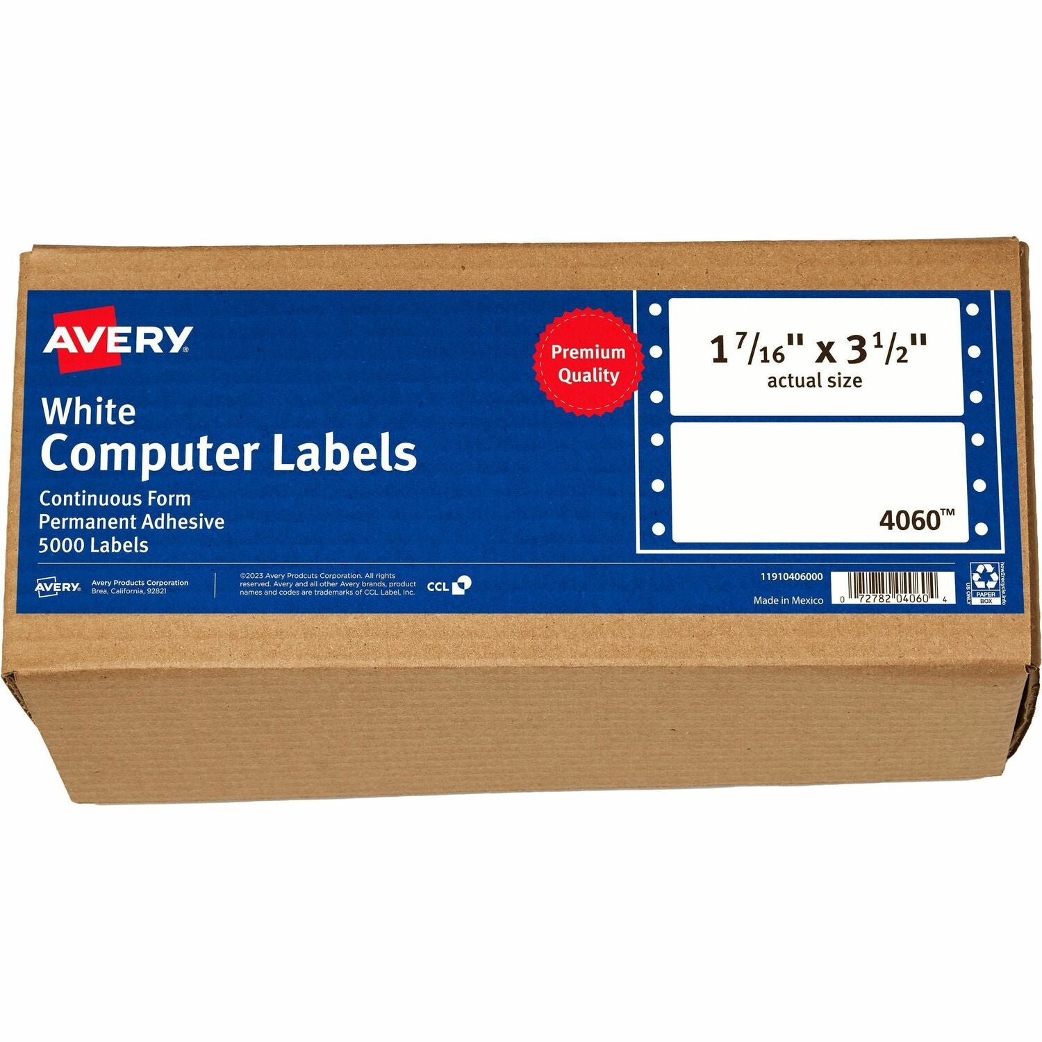 Wholesale Pin Feed Labels: Discounts on Avery Mailing Labels for Pin Fed Printers AVE4060