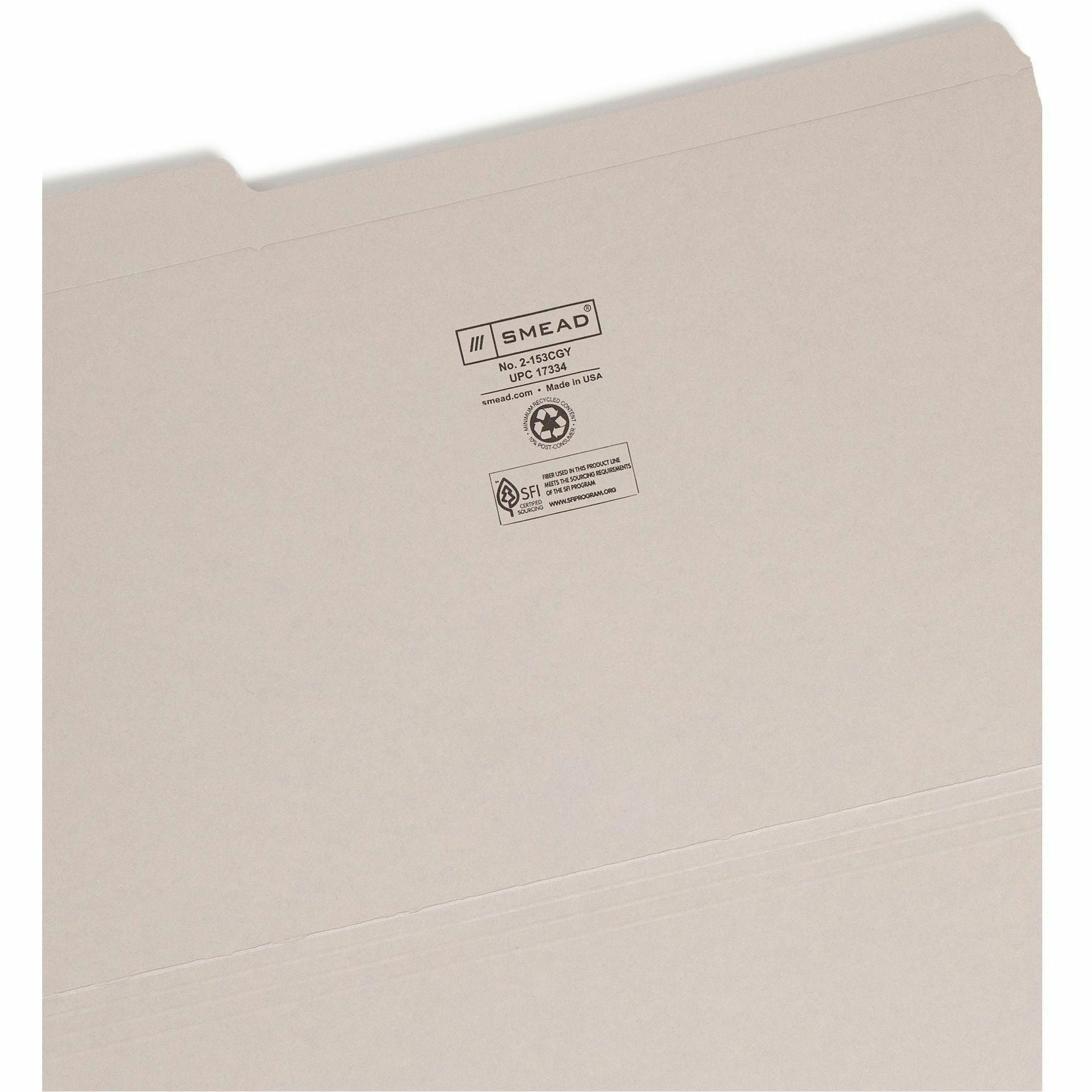 Wholesale Colored Folders: Discounts on Smead Colored Folders with Reinforced Tab SMD17334