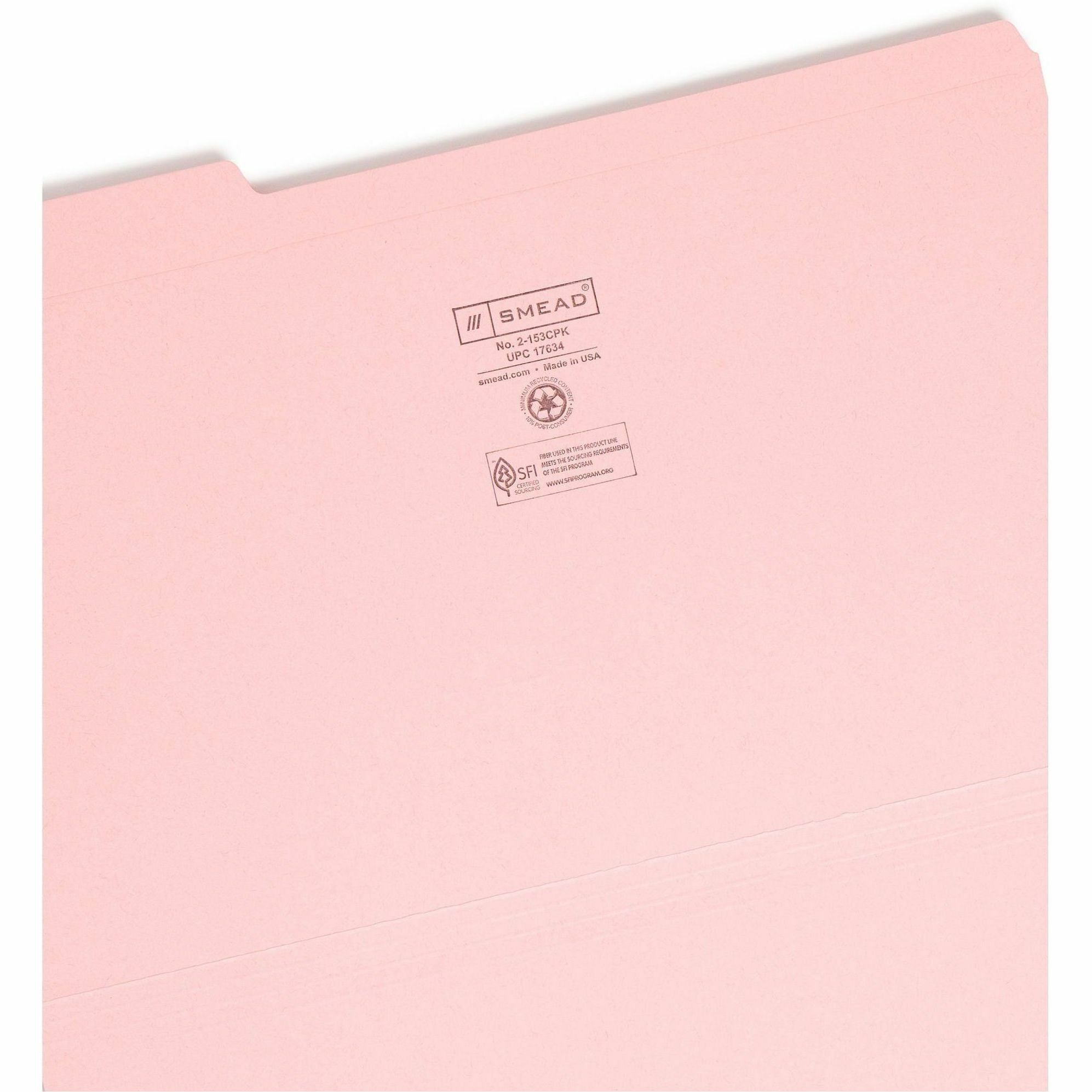 Wholesale Colored Folders: Discounts on Smead Colored Folders with Reinforced Tab SMD17634