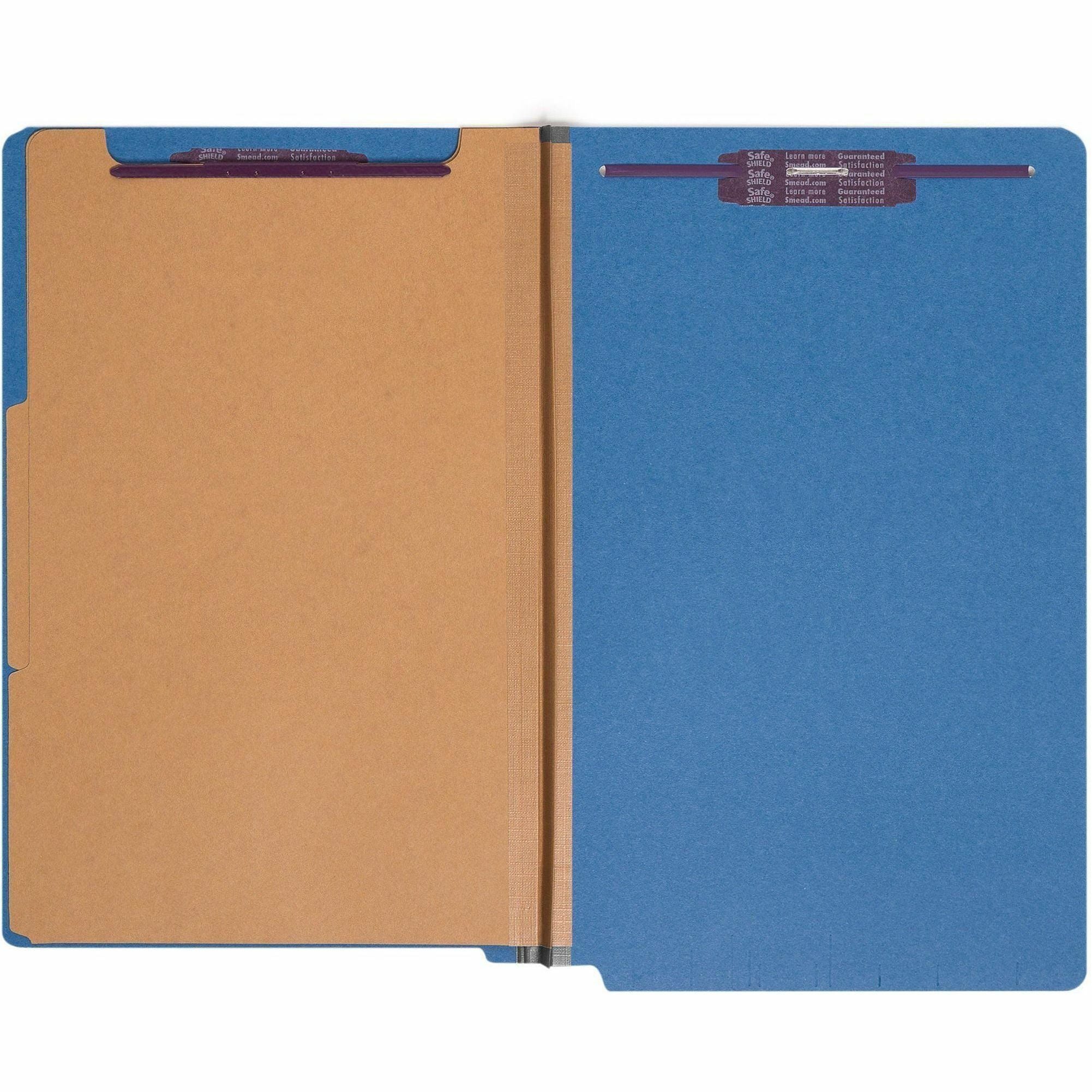 Wholesale End Tab Colored Pressboard Classification Folders: Discounts on Smead End Tab Colored Pressboard Classification Folders SMD29784