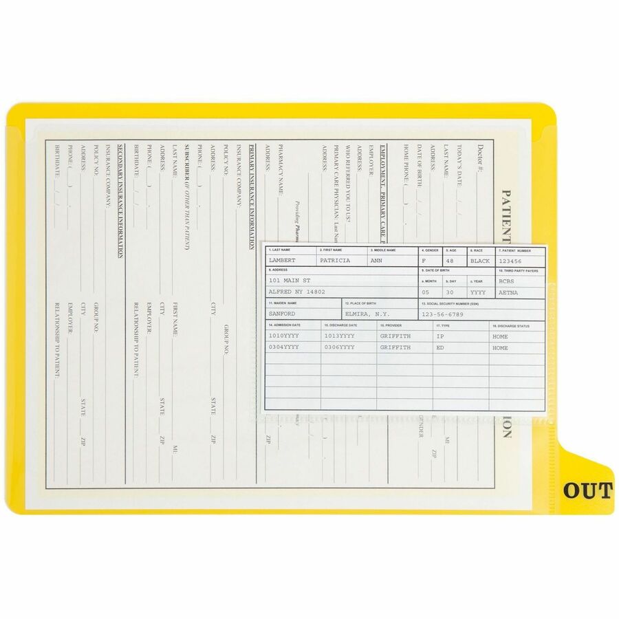 Wholesale End Tab Poly Out Guides: Discounts on Smead End Tab Poly Out Guides, Two-Pocket Style SMD61956