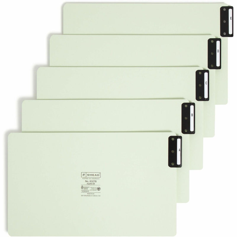 Wholesale End Tab Pressboard Guides: Discounts on Smead 100% Recycled Extra Wide End Tab Pressboard Guides, Vertical Metal Tab Style SMD63276