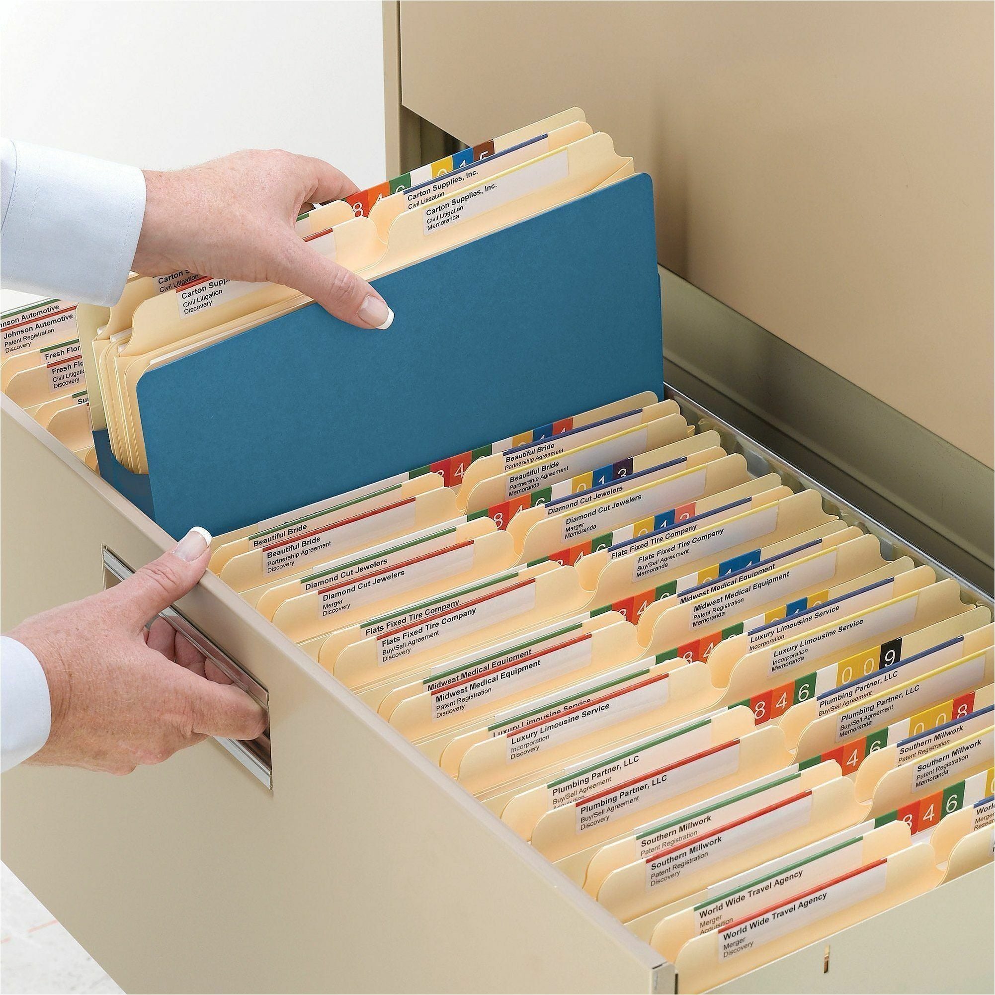 Wholesale Colored File Jackets: Discounts on Smead Colored File Pockets SMD73890