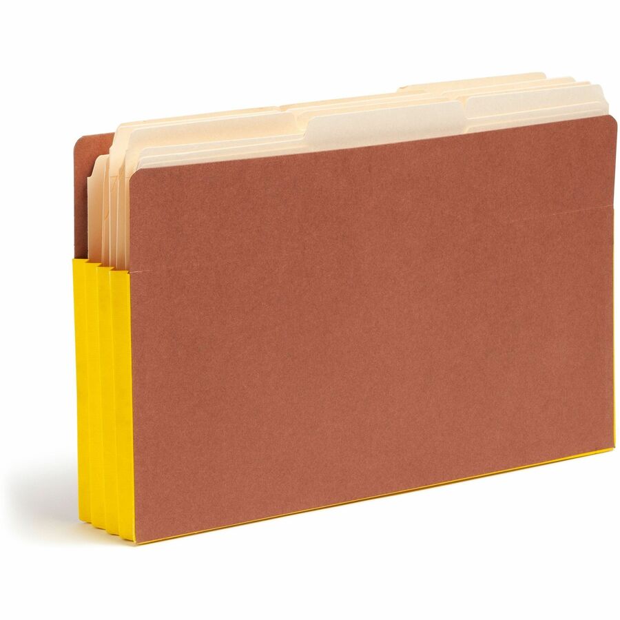 Wholesale End Tab Redrope File Pockets: Discounts on Smead Extra Wide End Tab Redrope File Pockets with Colored Gusset SMD74688