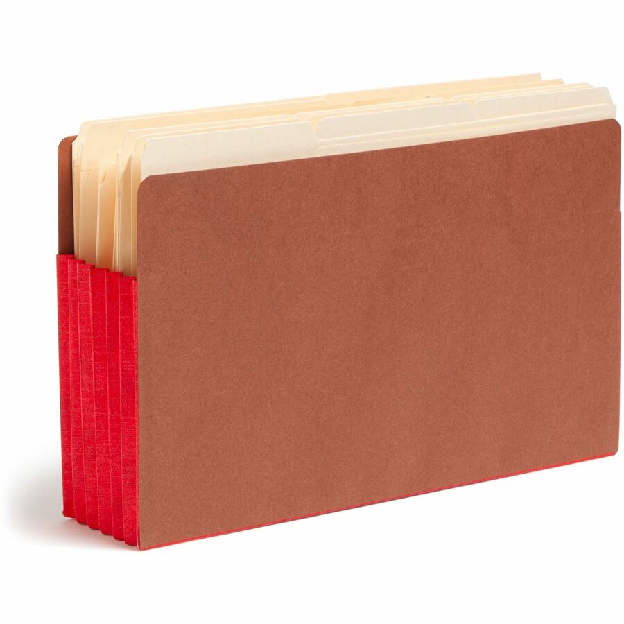 Wholesale Redrope End Tab Pockets: Discounts on Smead Extra Wide 5-1/4" Redrope End Tab Pockets SMD74696
