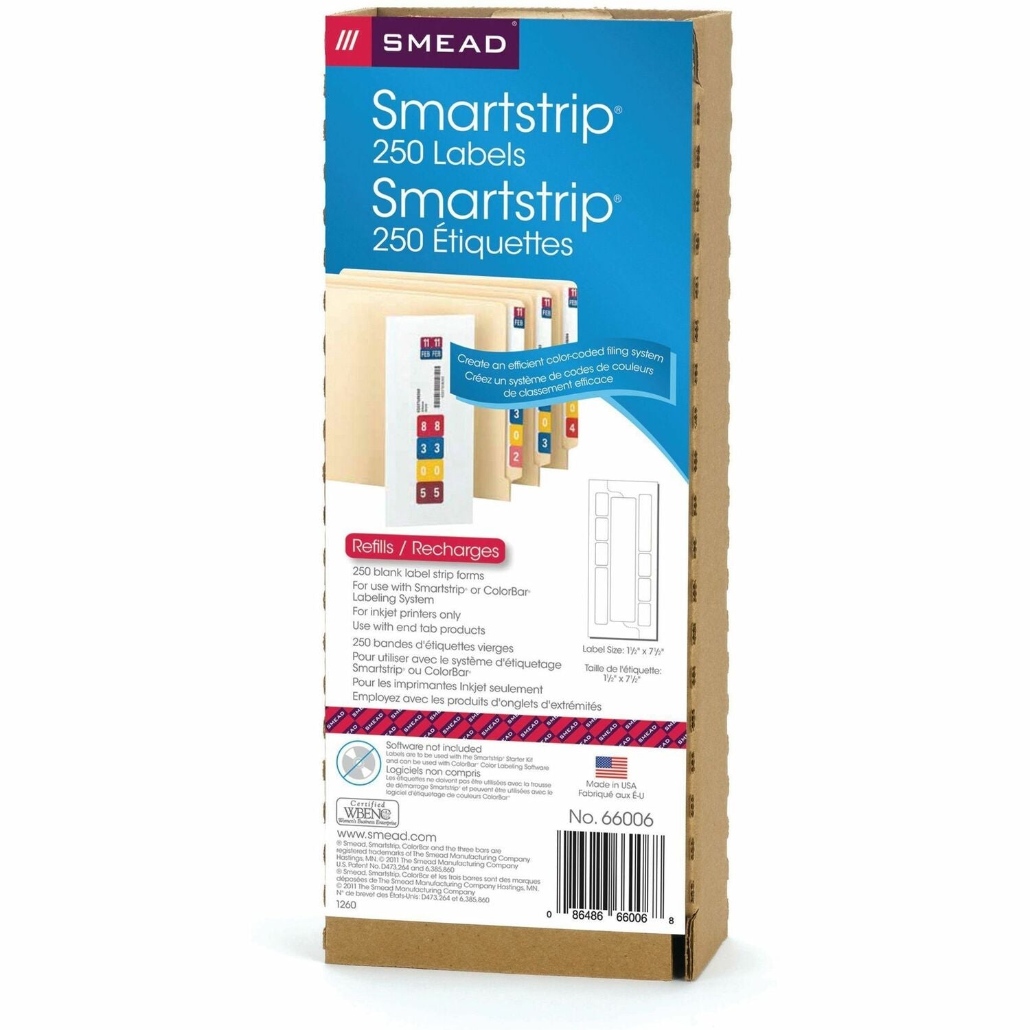 Wholesale Labeling System: Discounts on Smead Smartstrip&reg; Labeling System (for ink-jet printers) SMD66006