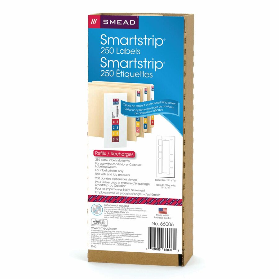Wholesale Labeling System: Discounts on Smead Smartstrip&reg; Labeling System (for ink-jet printers) SMD66006