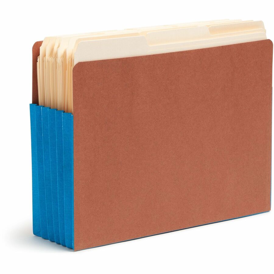 Wholesale End Tab Redrope File Pockets: Discounts on Smead Extra Wide End Tab Redrope File Pockets with Colored Gusset SMD73689