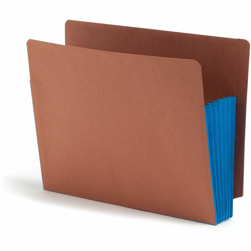 Wholesale End Tab Redrope File Pockets: Discounts on Smead Extra Wide End Tab Redrope File Pockets with Colored Gusset SMD73689