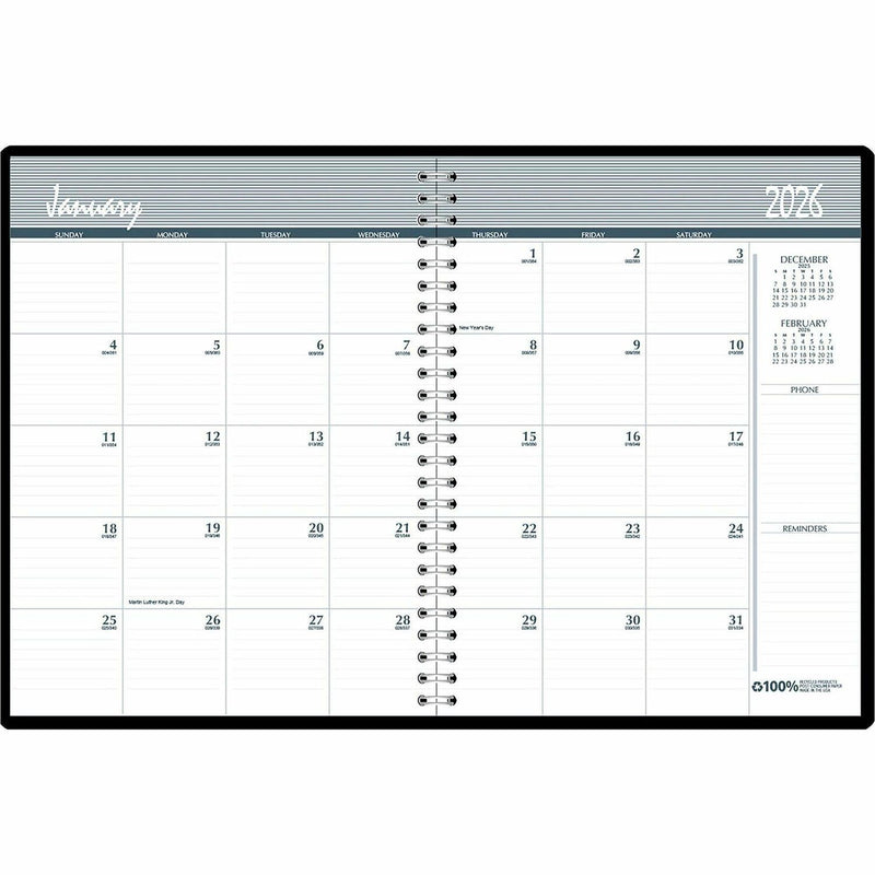 House of Doolittle MONTHLY PLANNER, 14 MOS. BLU
