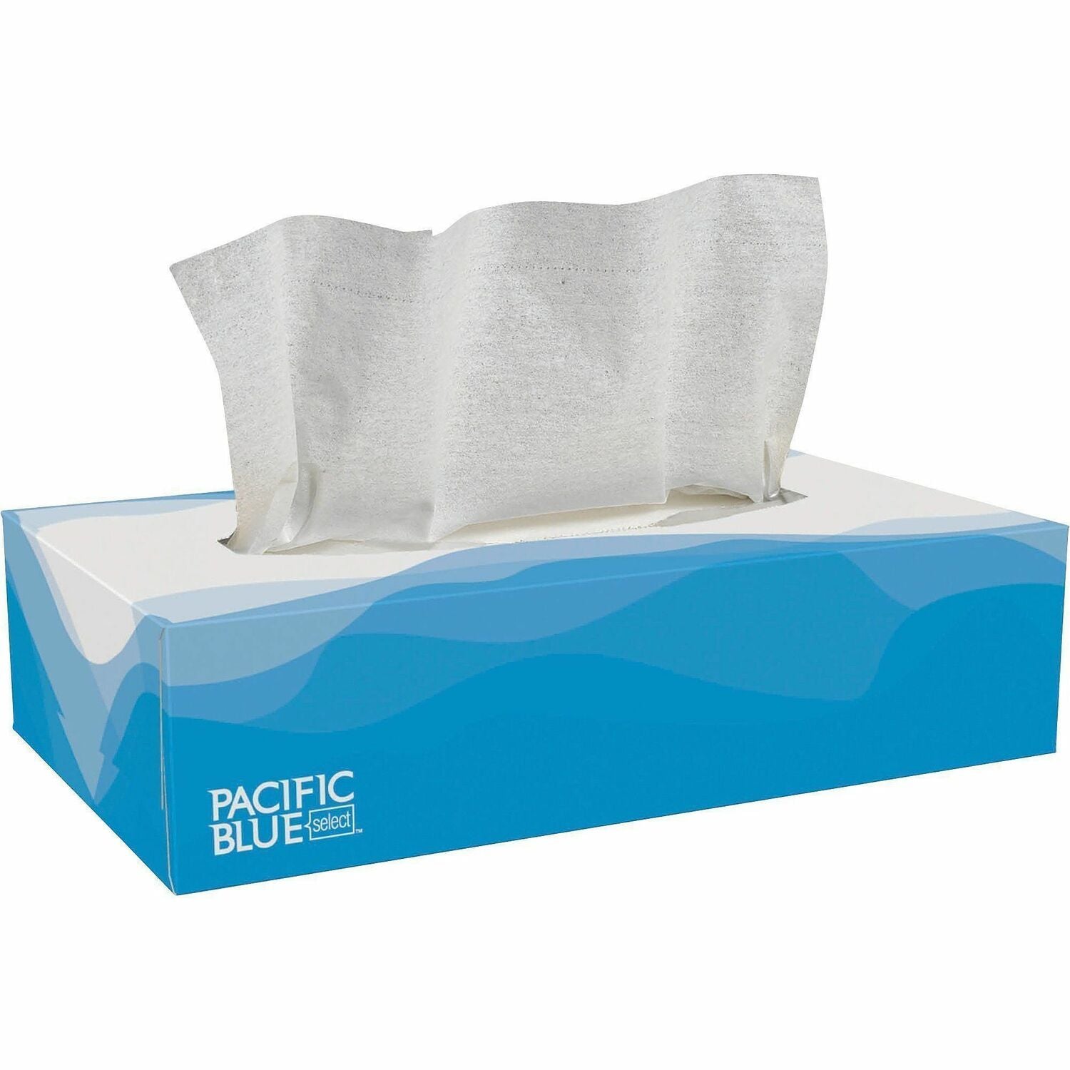Facial Tissue, Flat Box, 100 Sheets/Box, 30 Boxes/Carton