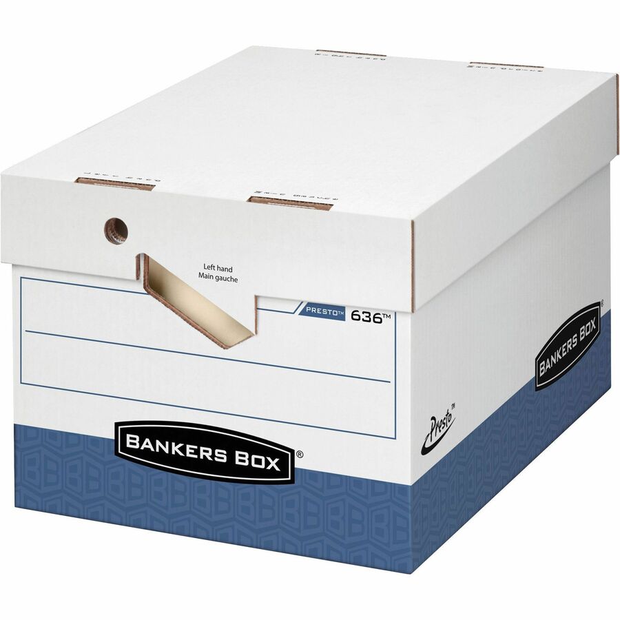 Wholesale Bankers Boxes: Discounts on Fellowes Bankers Box Presto&trade; w/Ergo Handles - Letter/Legal FEL0063601