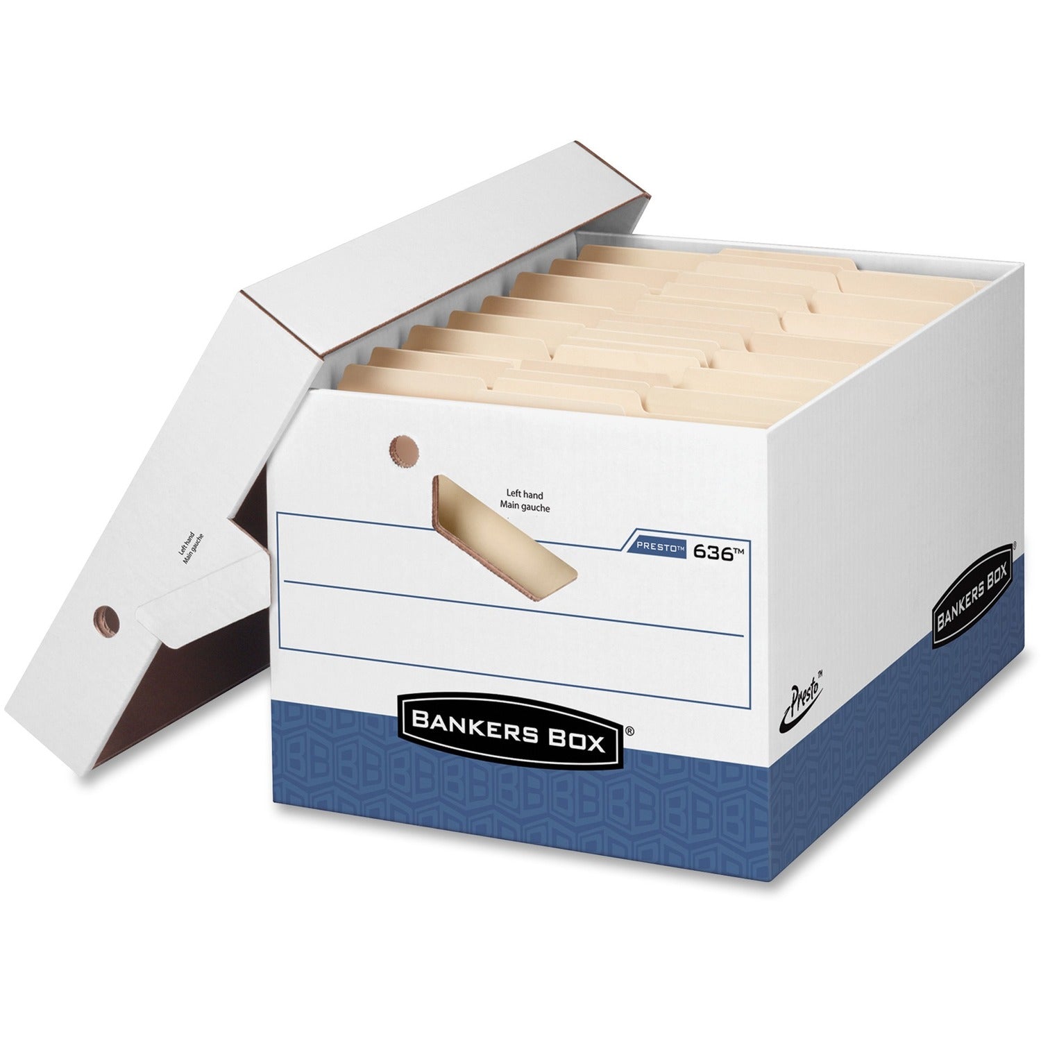 Wholesale Bankers Boxes: Discounts on Fellowes Bankers Box Presto&trade; w/Ergo Handles - Letter/Legal FEL0063601