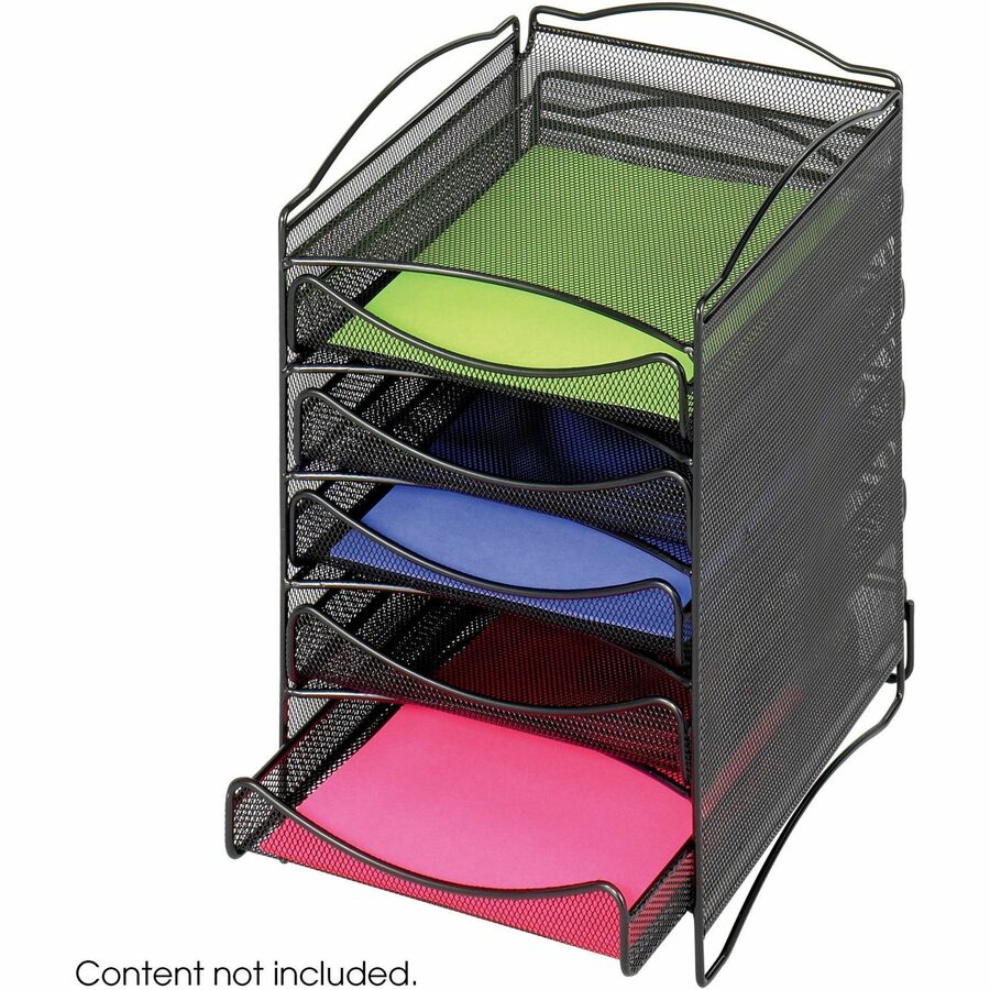 Safco 5-Compartment Mesh Desktop Organzier