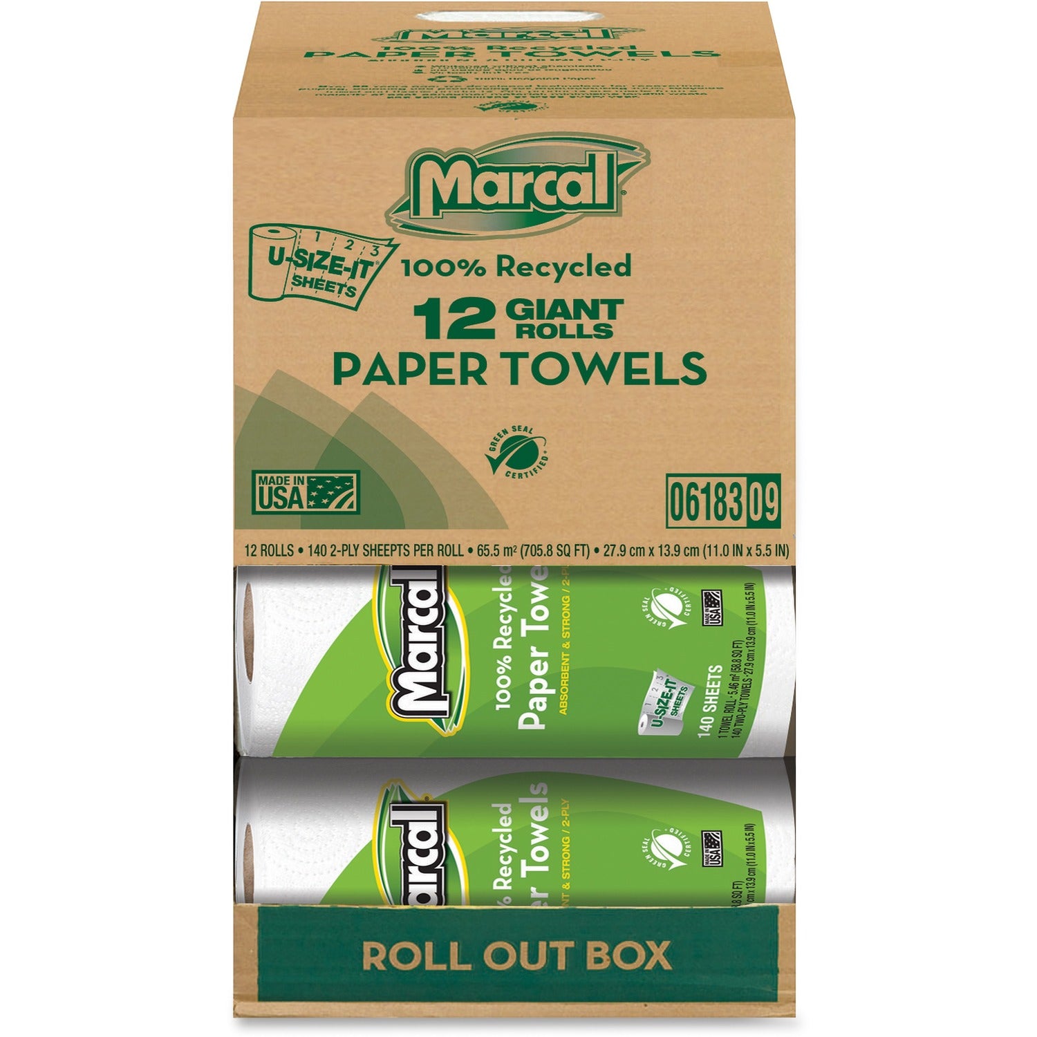 Wholesale Marcal Paper Towels: Discounts on Marcal Giant Paper Towel in a Roll Out Carton MRC06183