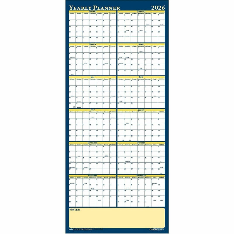 House of Doolittle LAMINATED PLANNER REVERSABLE