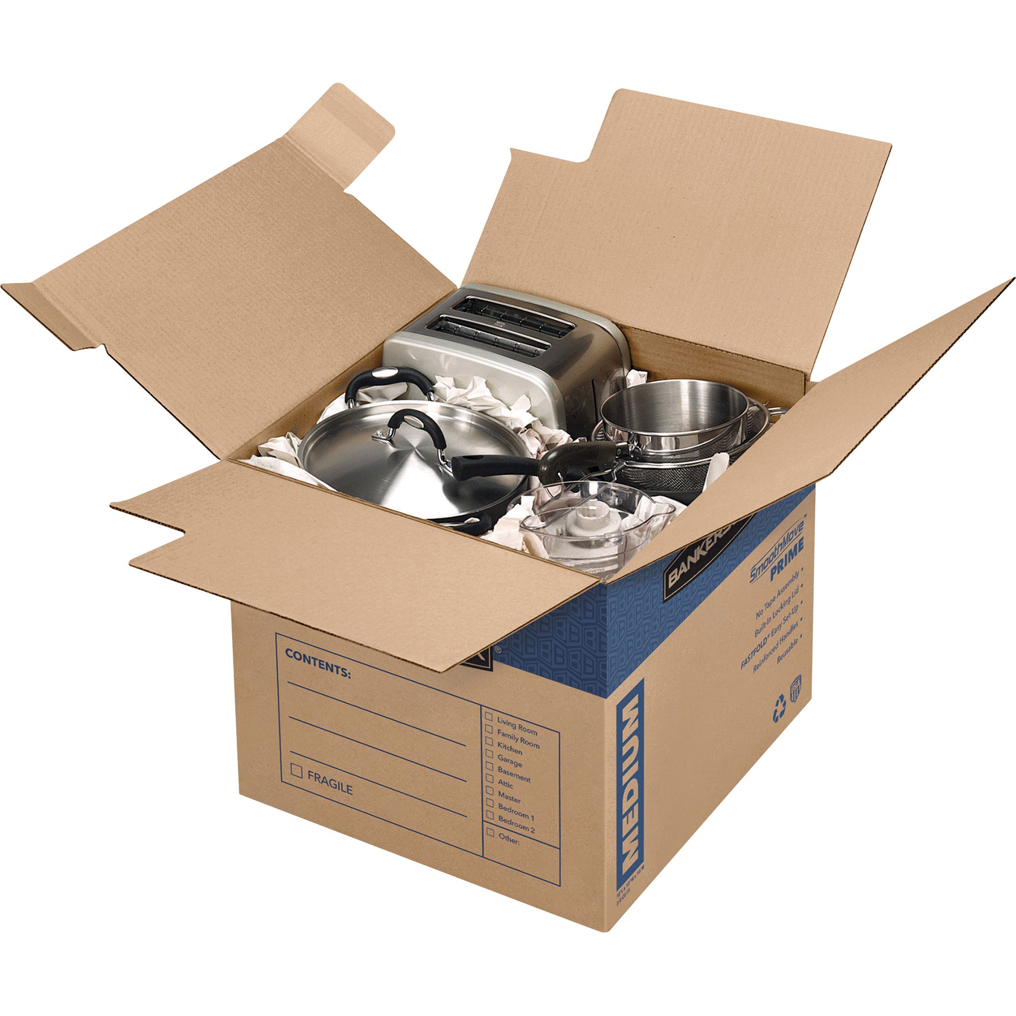Wholesale Moving Boxes: Discounts on Fellowes Bankers Box SmoothMove&trade; Prime Moving Boxes, Small FEL0062701
