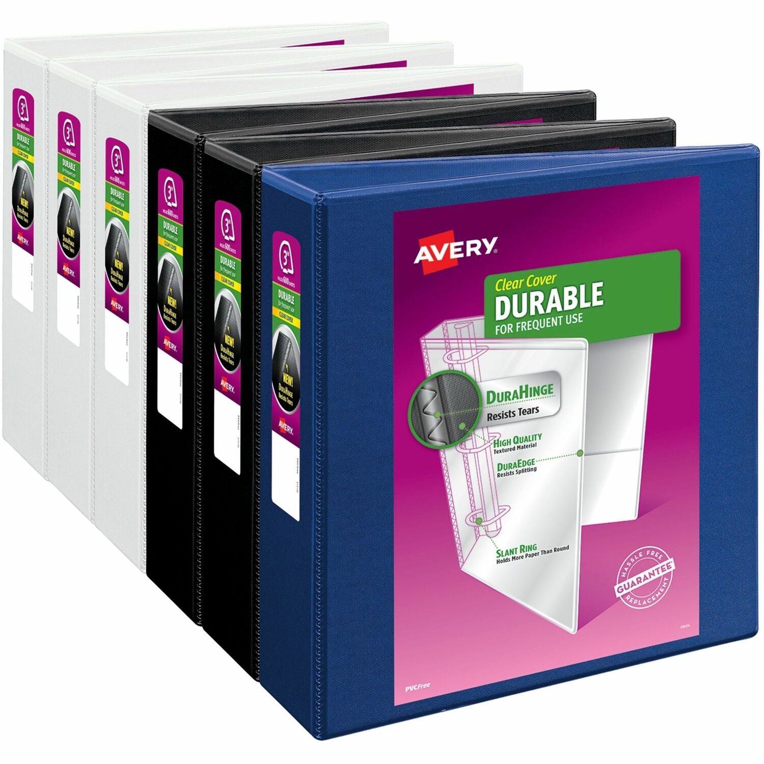Avery 17048 Durable EZ-Turn Ring View Binder