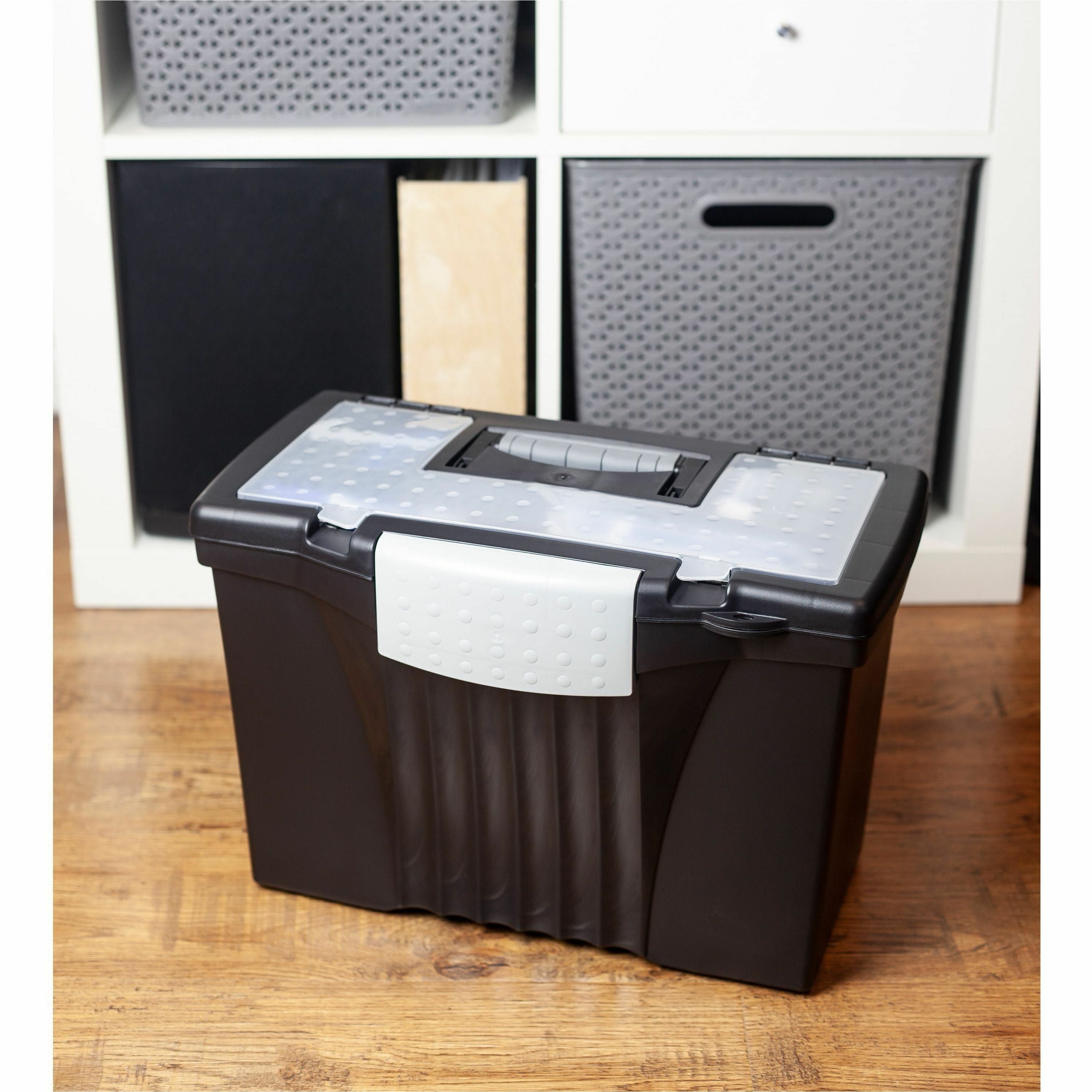 Storex Portable File Storage Box