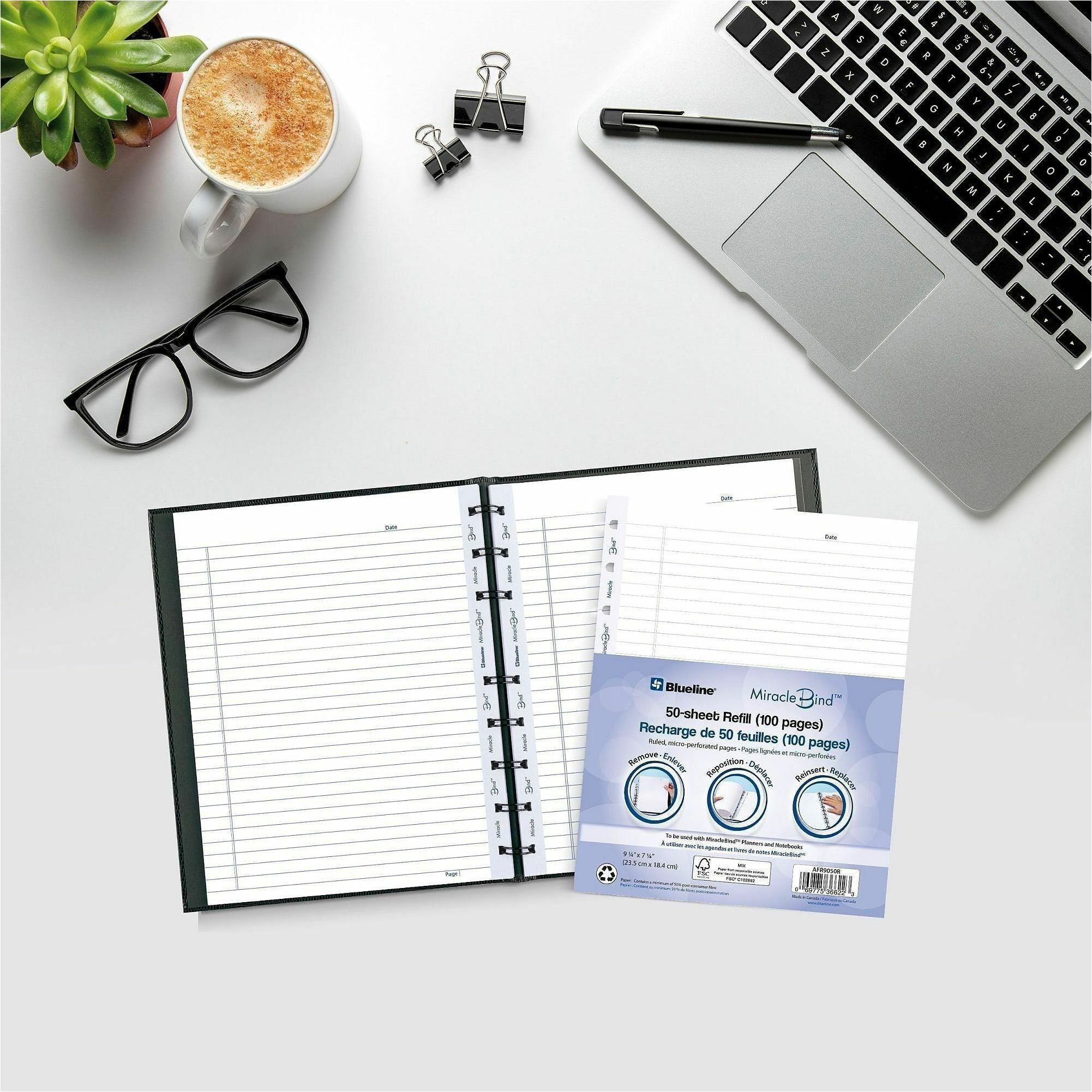 Blueline MiracleBind Notebook Refill Pages