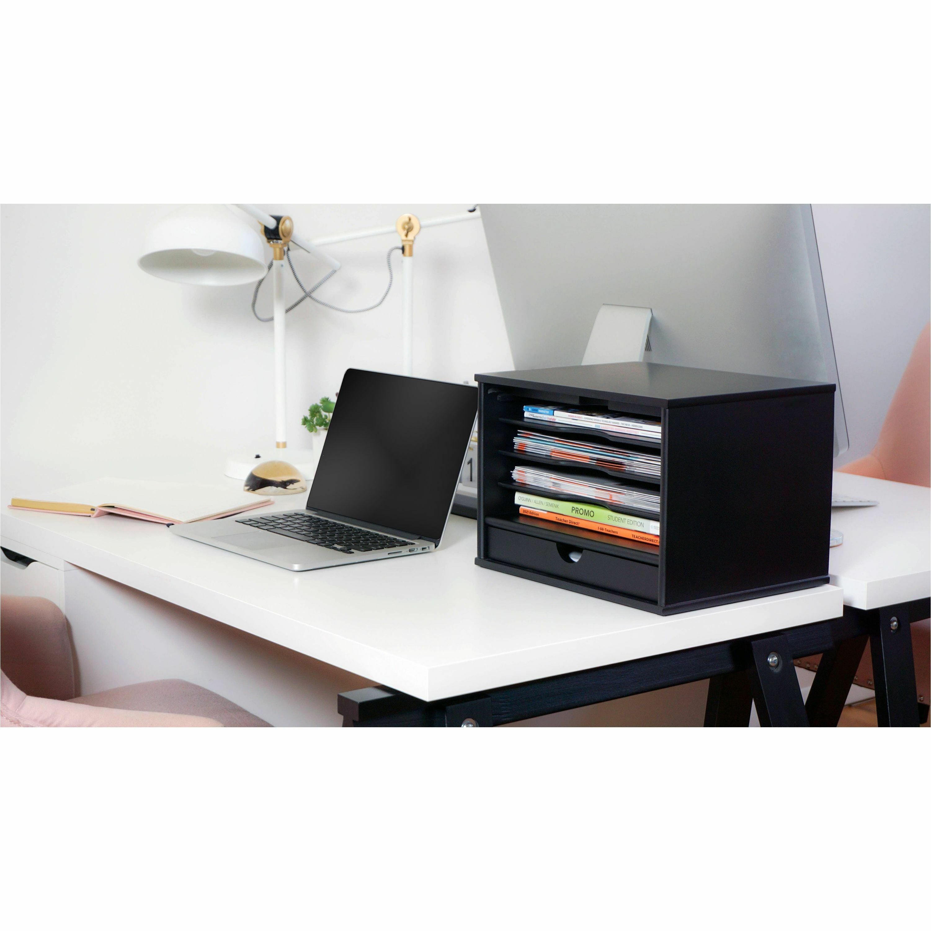 Victor 4720-5 Midnight Black Desktop Organizer