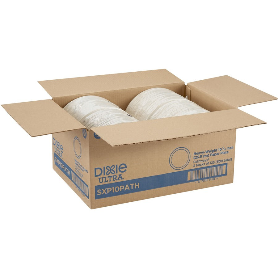 Wholesale Dixie Plates: Discounts on Dixie Pathways Heavyweight Paper Plates DXESXP10PATHCT