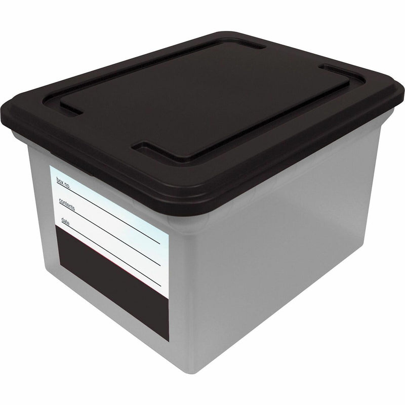 Wholesale Shipping & Storage Boxes & Bins: Discounts on Advantus Clear Base File Tote with Lid and Label AVT55802