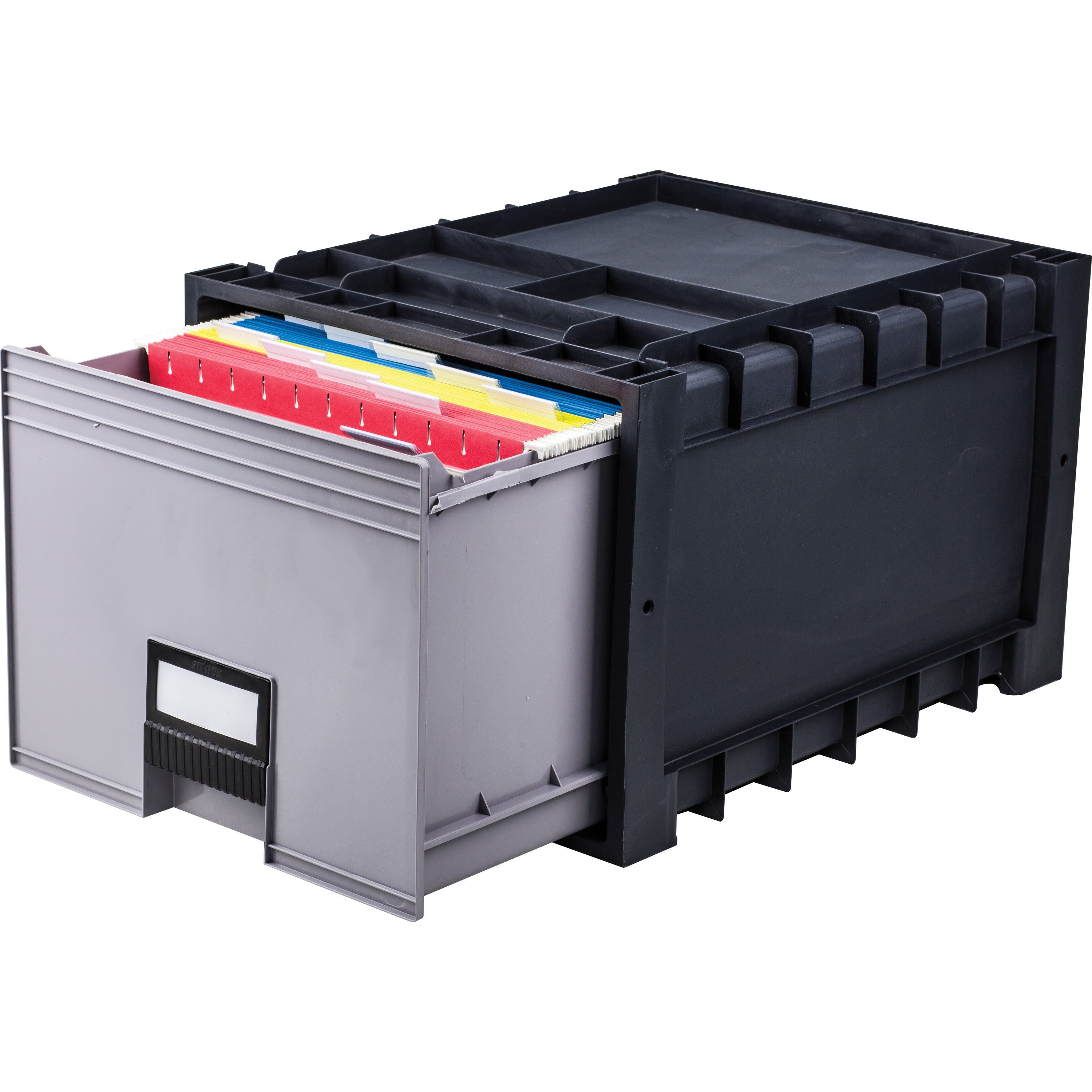 Storex Black/Gray Heavy-duty Archive Drawer