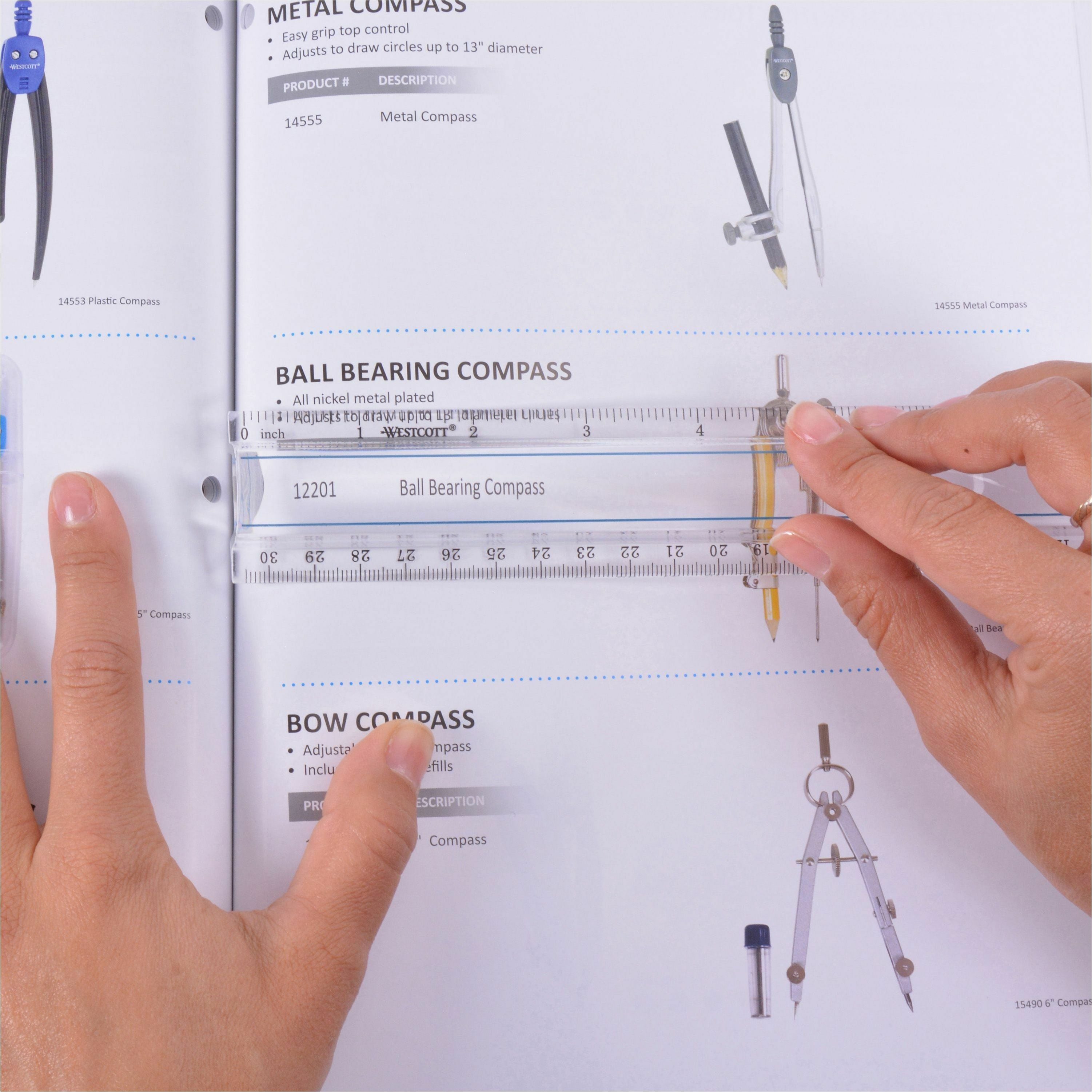 Wholesale Rulers & Tape Measures: Discounts on Acme United 12" Clear Magnifying Ruler ACM15571