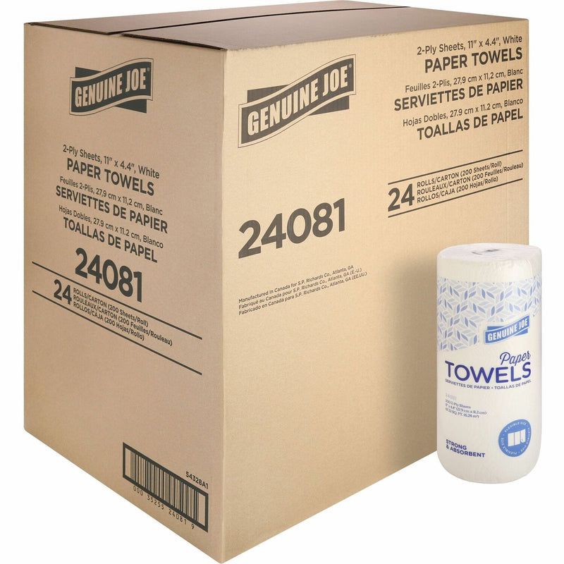Wholesale Genuine Joe Paper Towels: Discounts on Genuine Joe 2-ply Household Roll Paper Towels GJO24081