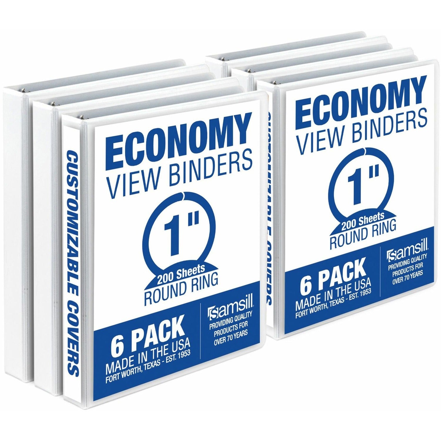Wholesale Presentation/View Binders - Round Ring: Discounts on Samsill Value Round Ring View Binder SAMI08537