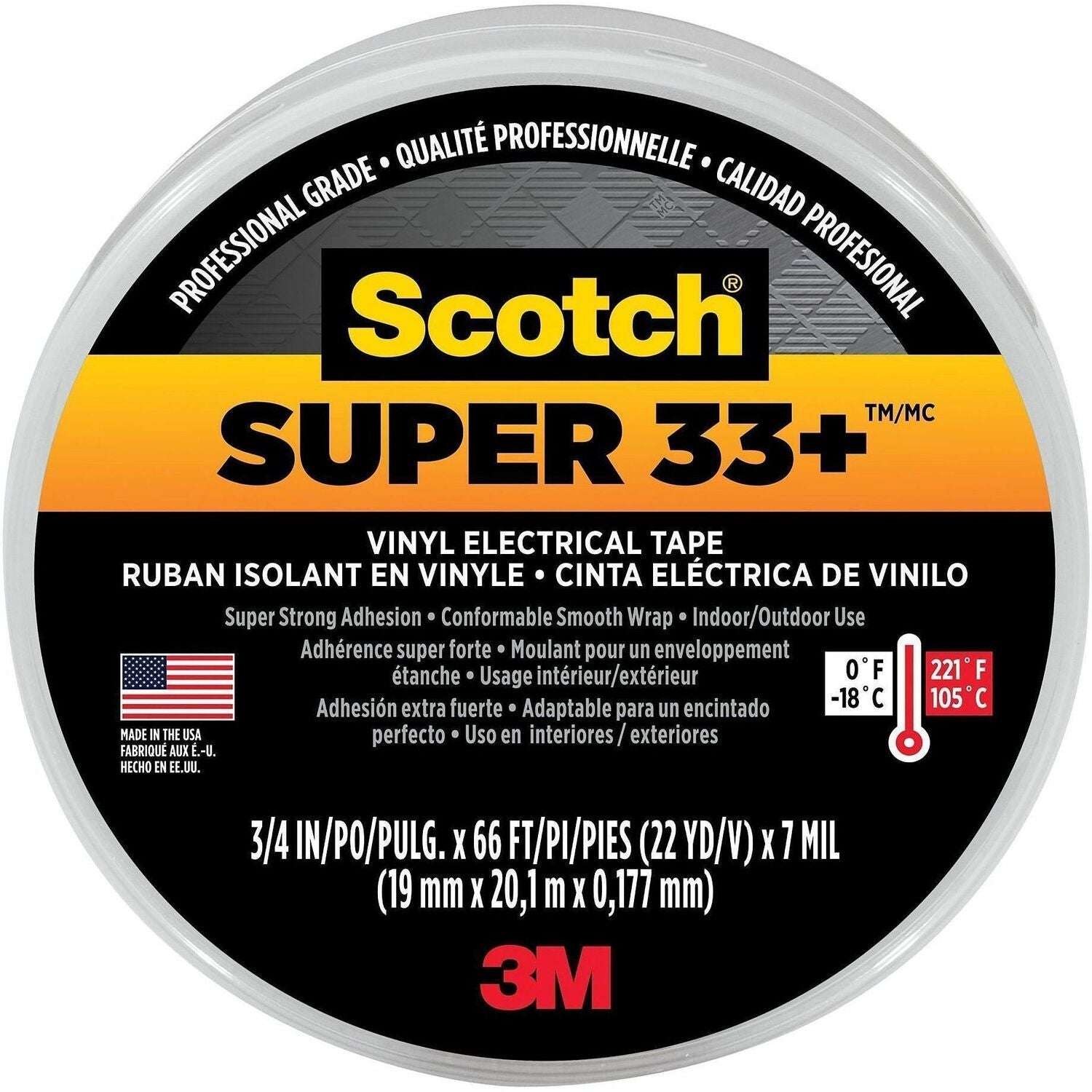 Scotch Super 33 Plus Vinyl Electrical Tape