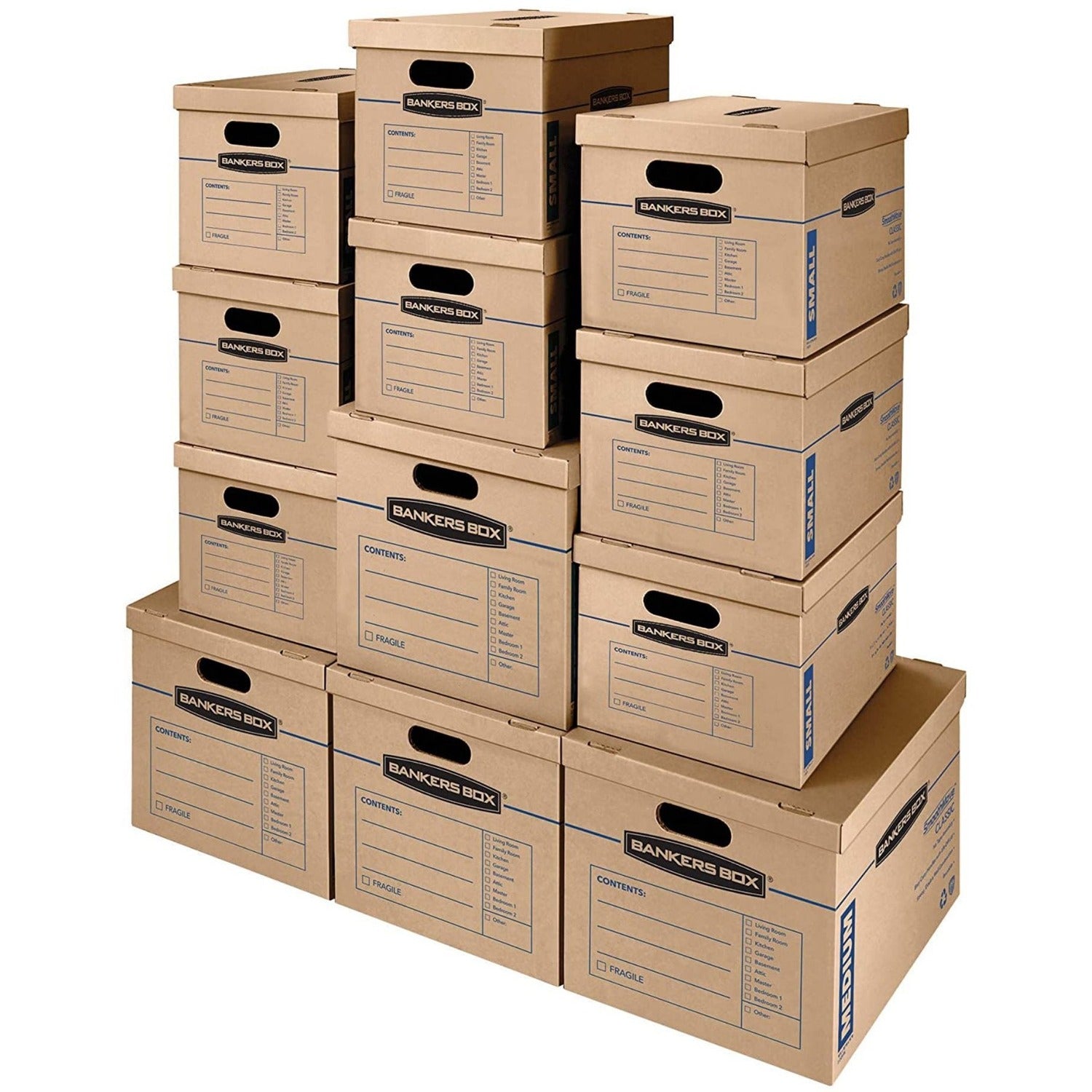 Wholesale Bankers Boxes: Discounts on Fellowes Bankers Box SmoothMove&trade; Classic Kit, Sml/Med Boxes, 12pk FEL7716401