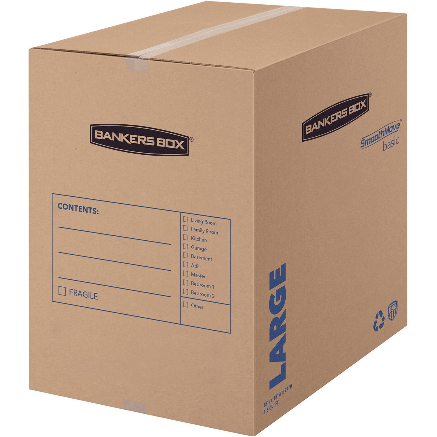 Wholesale Moving Boxes: Discounts on Fellowes Bankers Box SmoothMove&trade; Basic Moving Boxes, Large FEL7714001