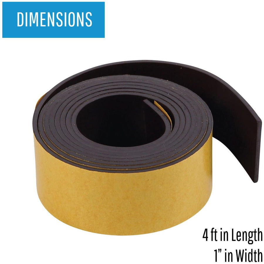 MasterVision 1"x4' Adhesive Magnetic Tape