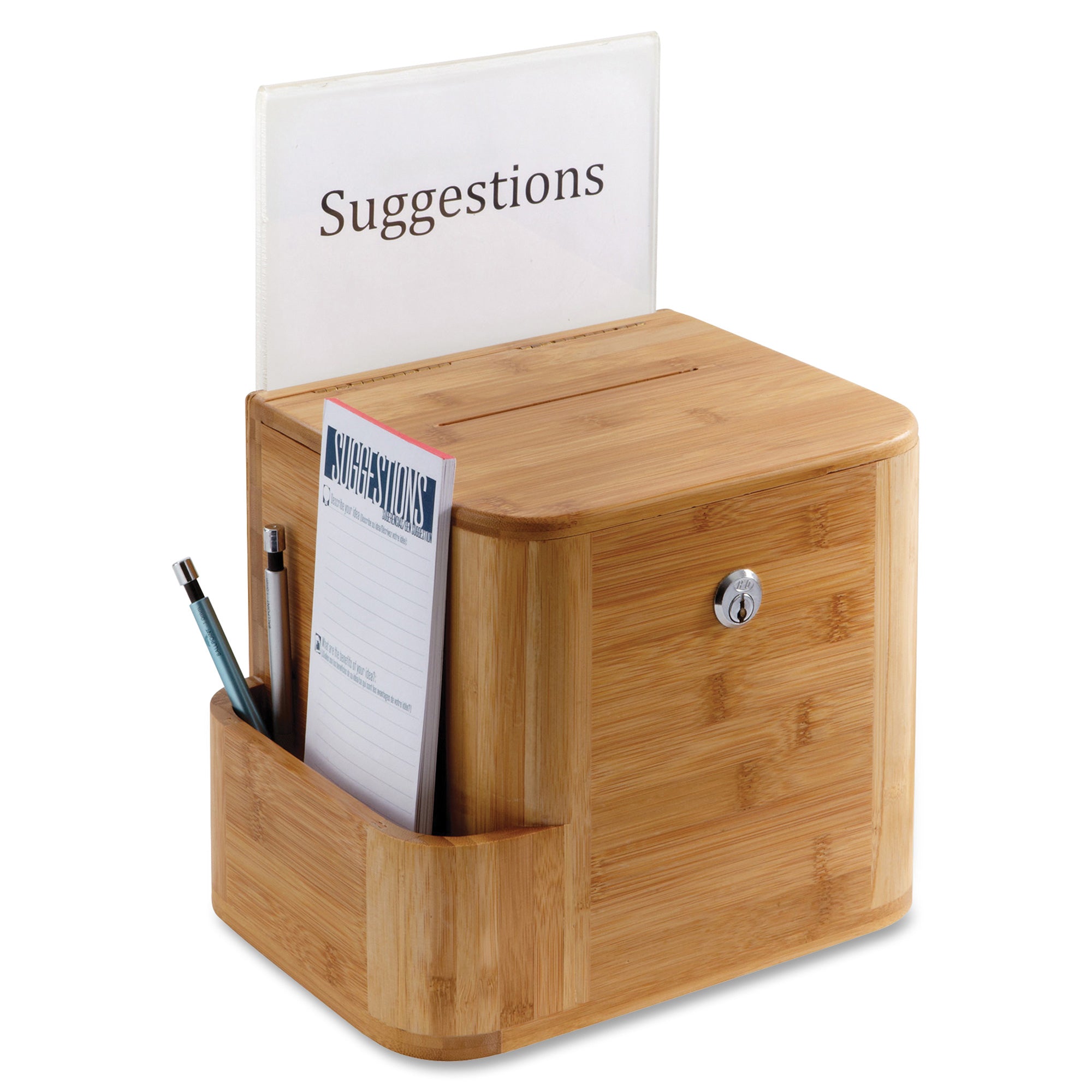 Safco Bamboo Suggestion Box