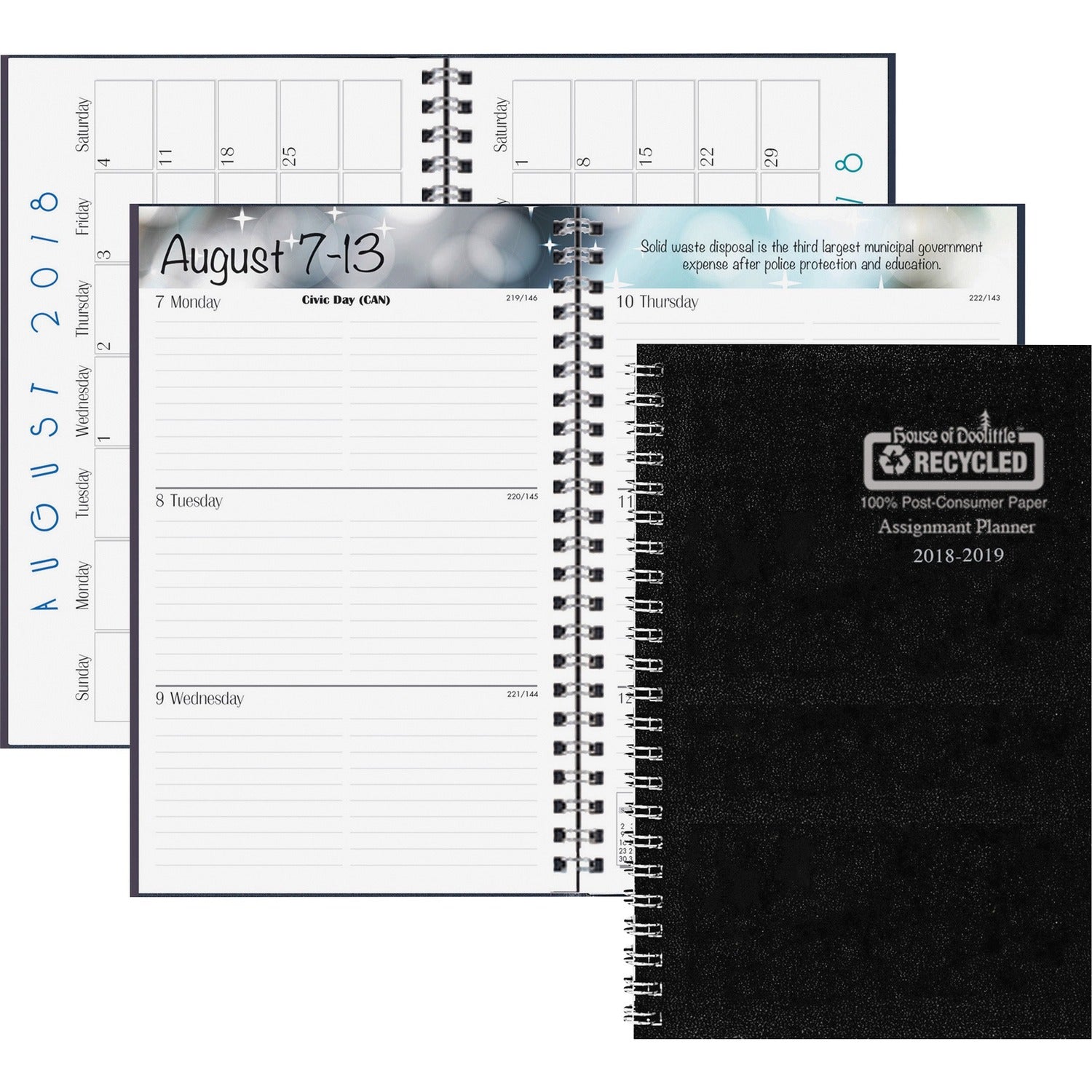 House of Doolittle ECONOMY ACADEMIC PLANNER BLK