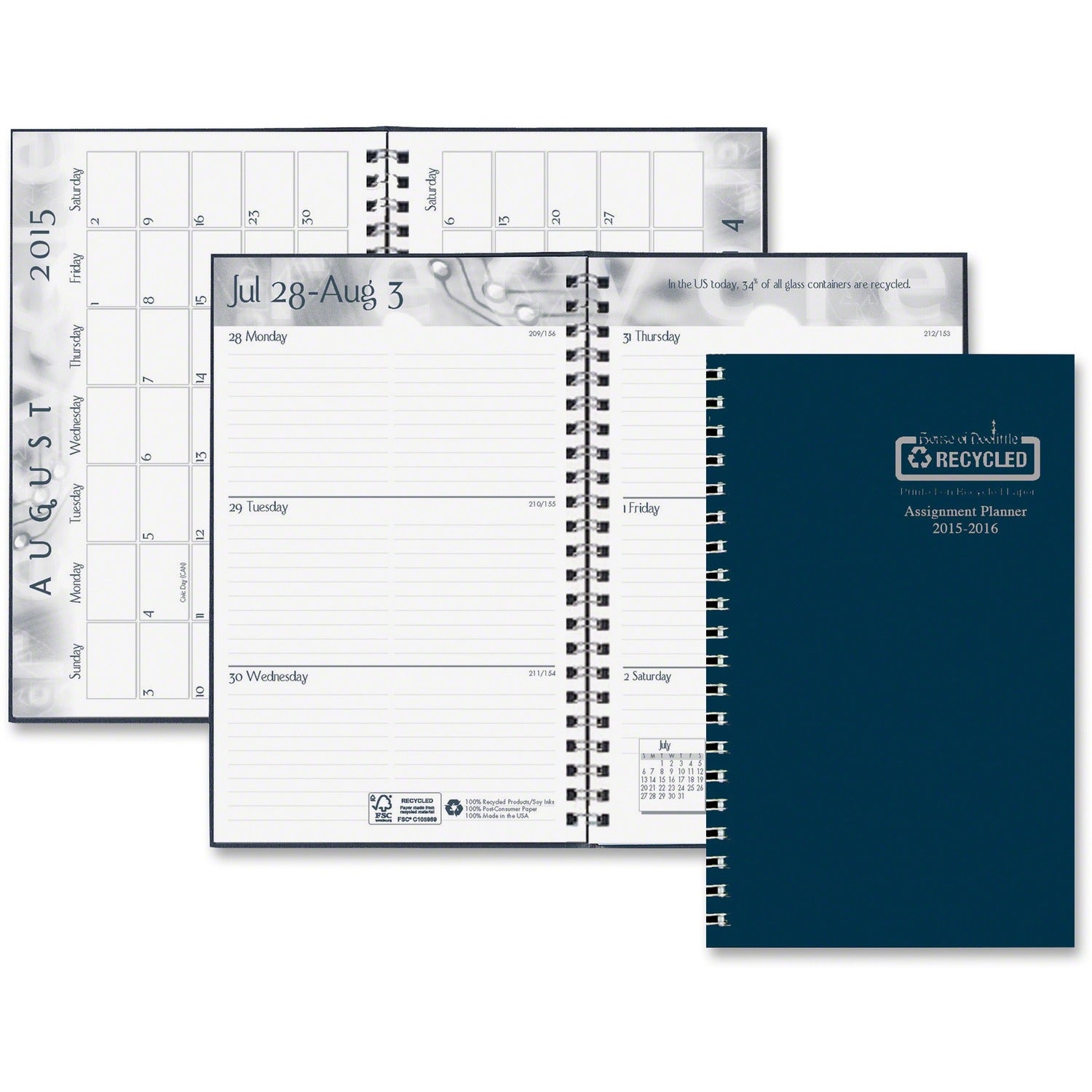 House of Doolittle ECONOMY ACADEMIC PLANNER BLU