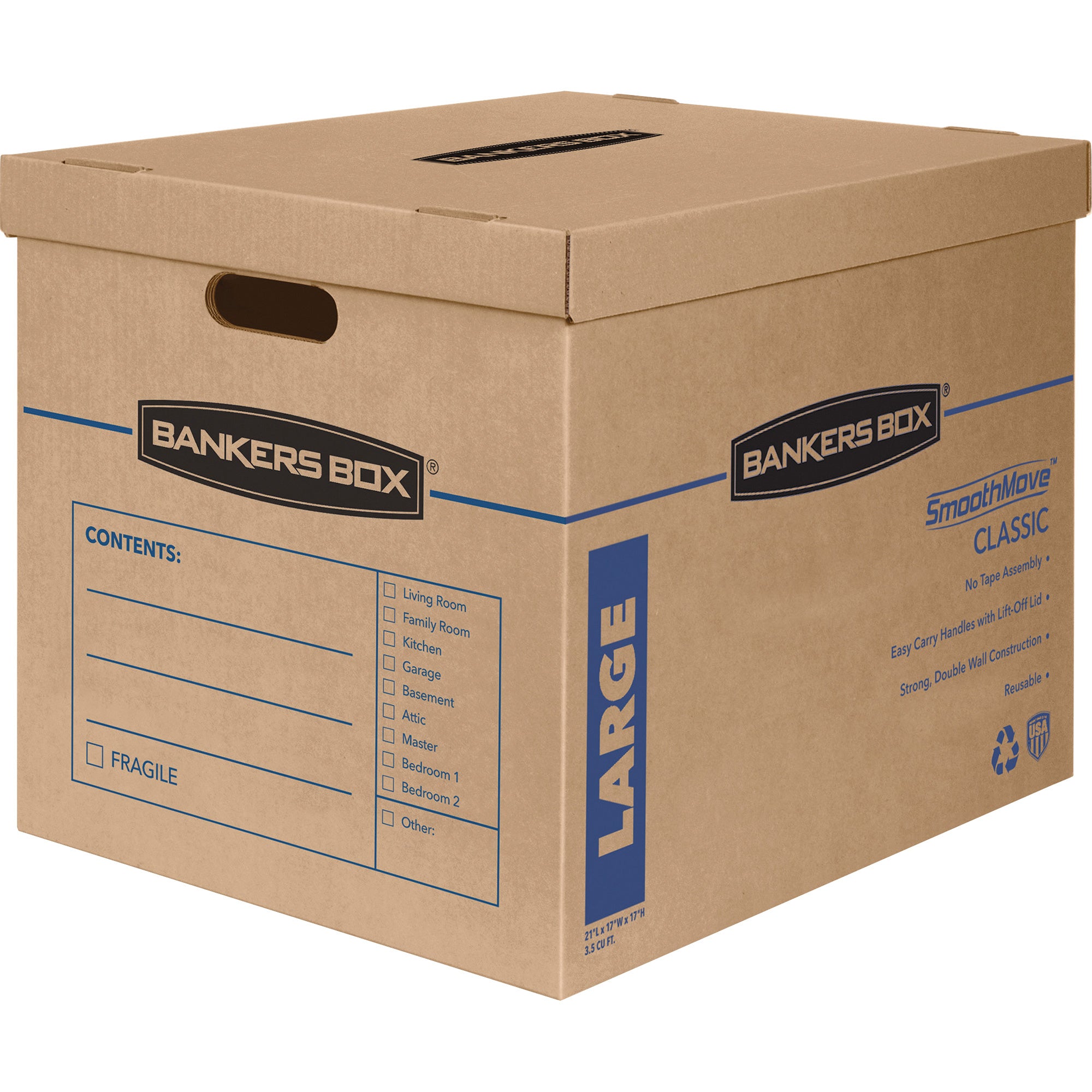 Wholesale Bankers Boxes: Discounts on Fellowes Bankers Box SmoothMove&trade; Classic Moving Boxes, Large FEL7718201