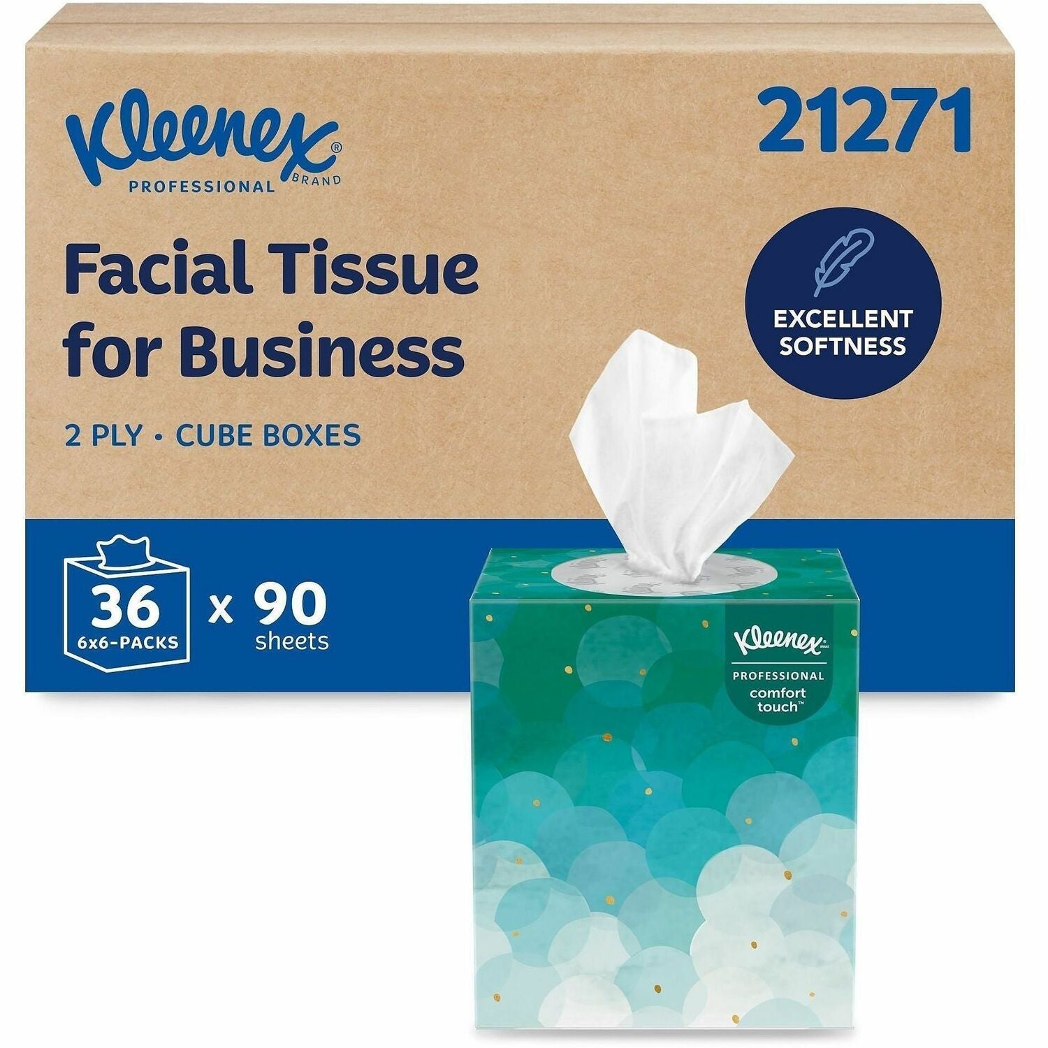 Wholesale Kleenex Facial Tissues: Discounts on Kleenex Boutique Facial Tissue KCC21271CT