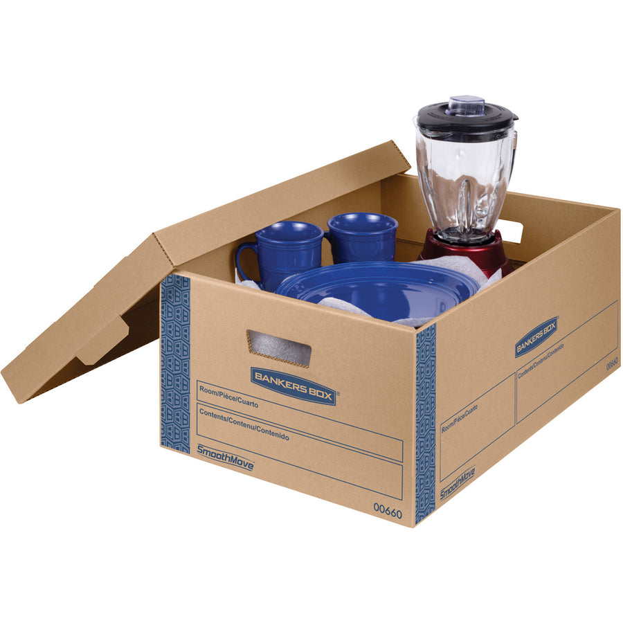 Wholesale Moving Boxes: Discounts on Fellowes Bankers Box SmoothMove&trade; Prime Lift-off Lid Large Moving Boxes FEL0066001