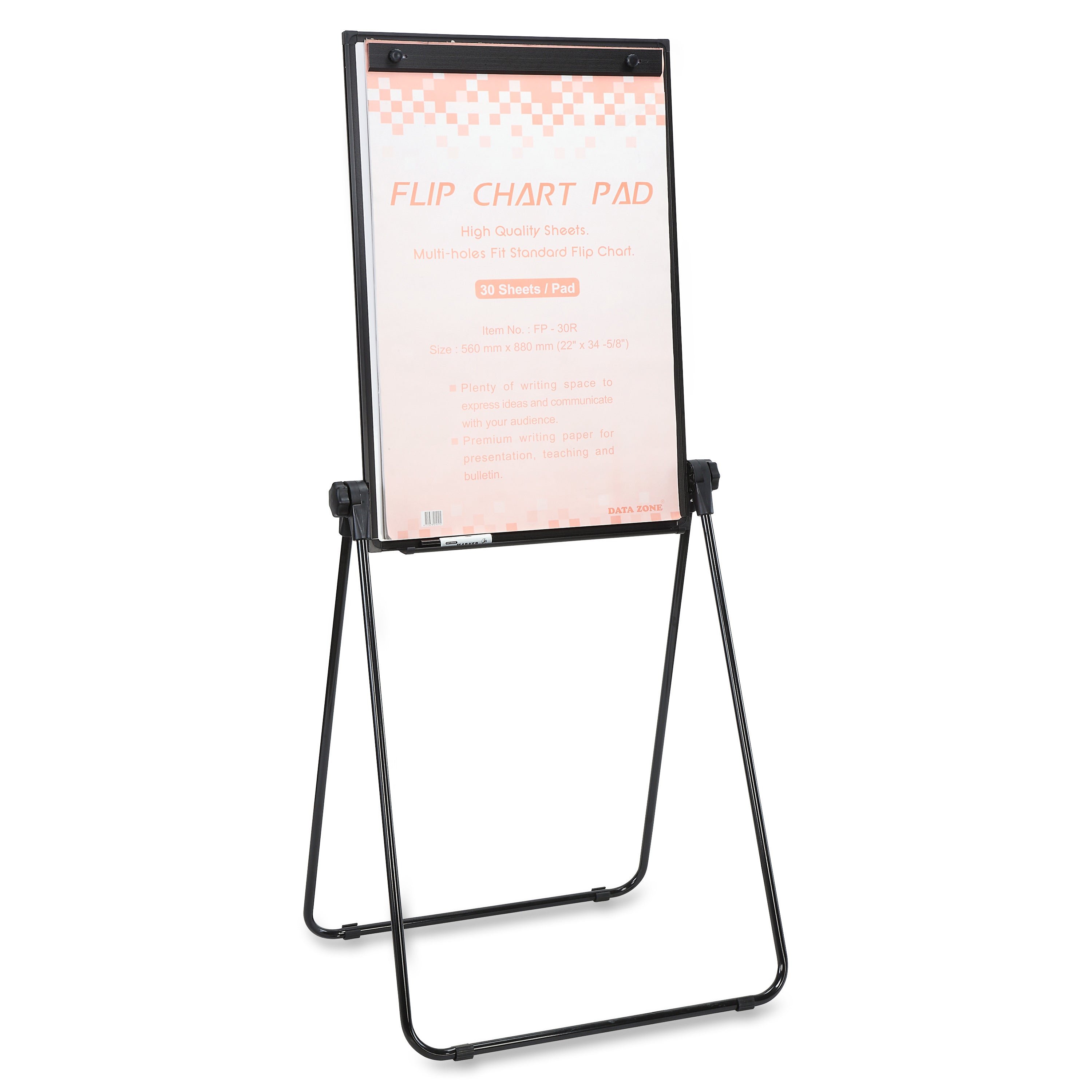 Lorell 2-sided Dry-Erase Easel with Flip-Chart Clip