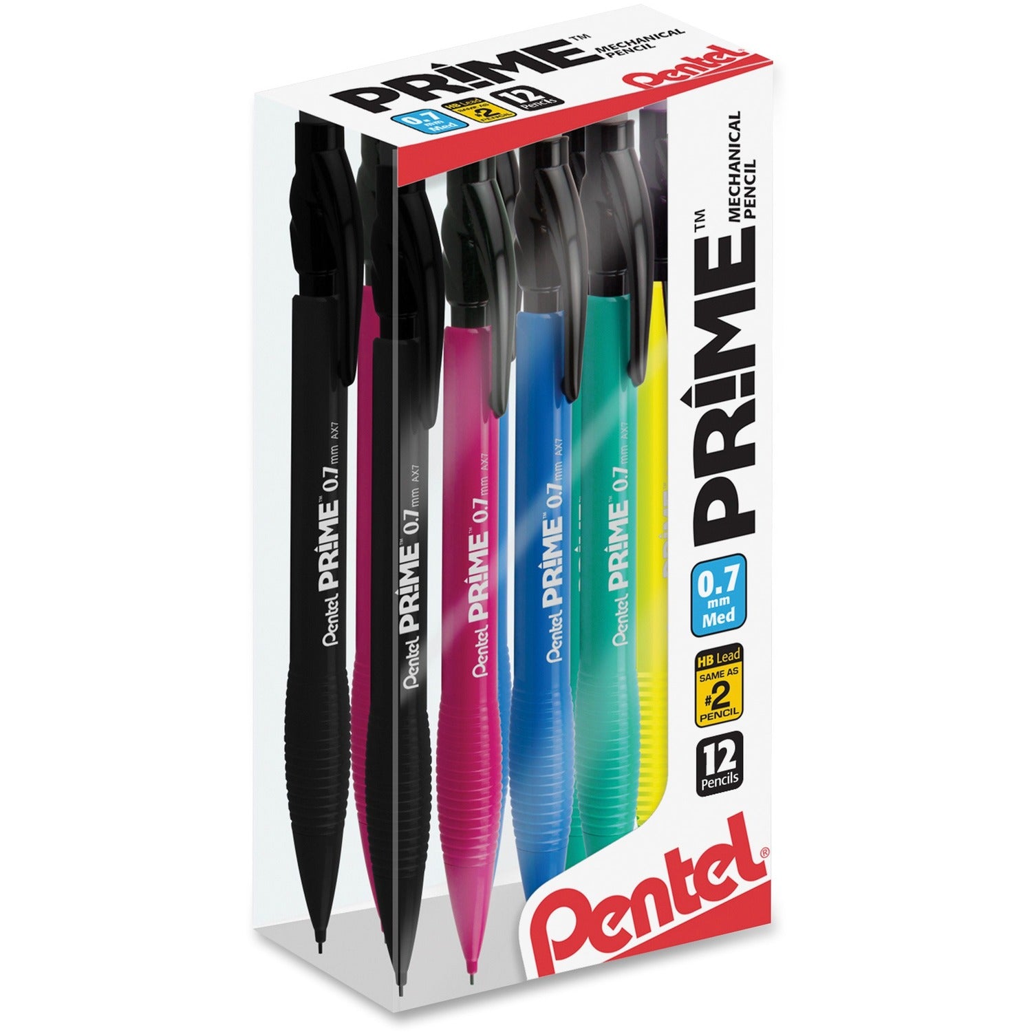 Wholesale Mechanical Pencils: Discounts on Pentel Prime .7mm Asst Barrel Mechanical Pencil PENAX7PC12M