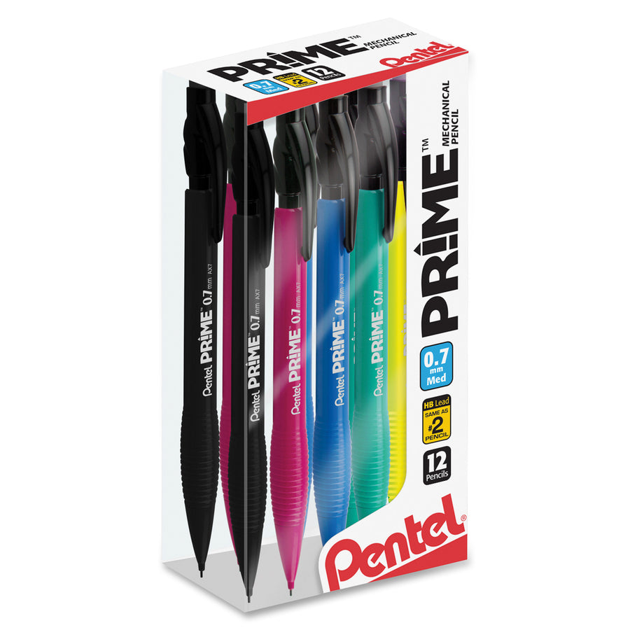 Wholesale Mechanical Pencils: Discounts on Pentel Prime .7mm Asst Barrel Mechanical Pencil PENAX7PC12M