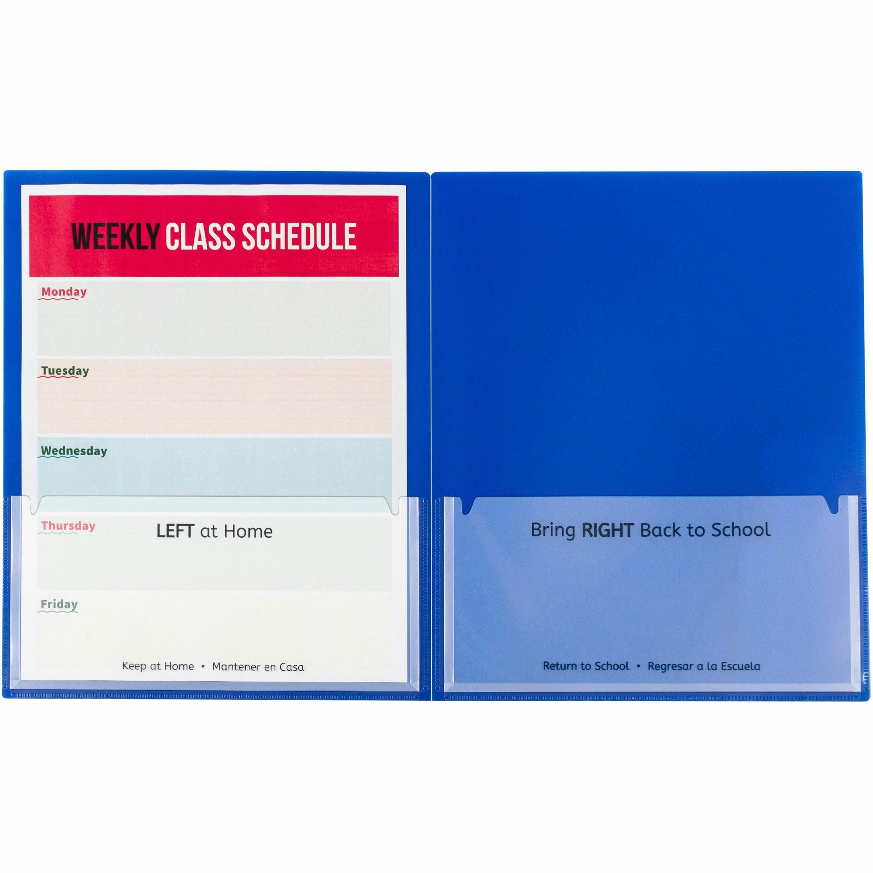 Wholesale Report Covers: Discounts on C-Line School-To-Home Folder CLI32005