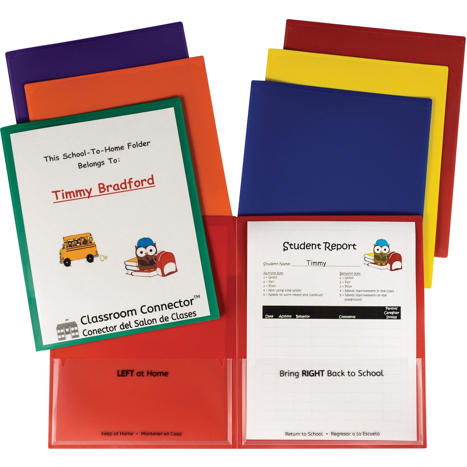 Wholesale Report Covers: Discounts on C-Line School-To-Home Folder CLI32000