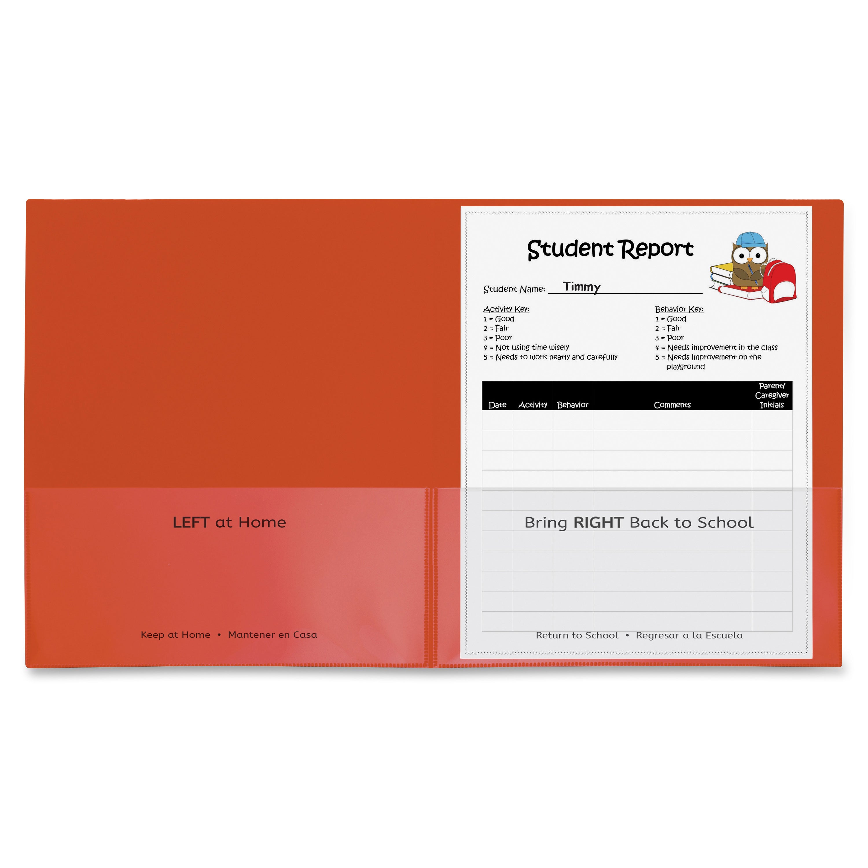 Wholesale Report Covers: Discounts on C-Line School-To-Home Folder CLI32000