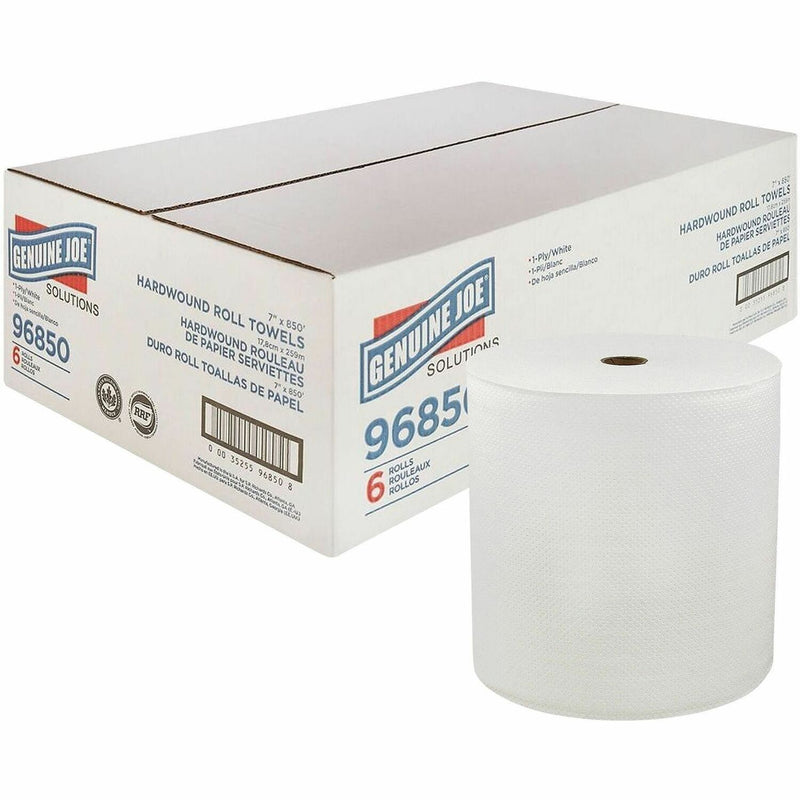 Wholesale Genuine Joe Paper Towels: Discounts on Genuine Joe Solutions 850' Roll Hard Wound Paper Towels GJO96850