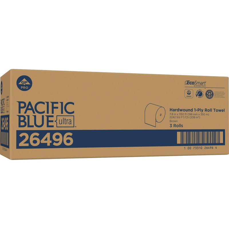 Pacific Blue Ultra 8" High-Capacity Recycled Paper Towel Roll by GP PRO
