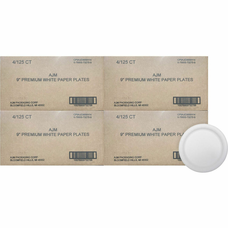 AJM Packaging Coated Paper Plates
